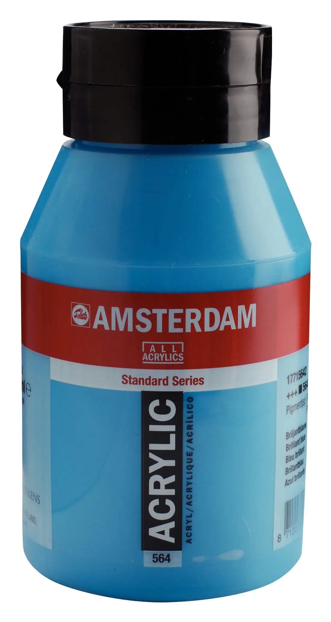 Amsterdam Standard Series Acrylfarbe Flasche 1000 ml Brillantblau 564 - Kidis Art