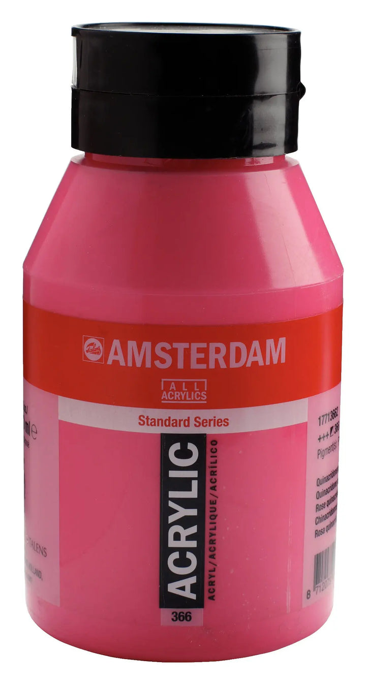 Amsterdam Standard Series Acrylfarbe Flasche 1000 ml Chinacridonrosa 366
