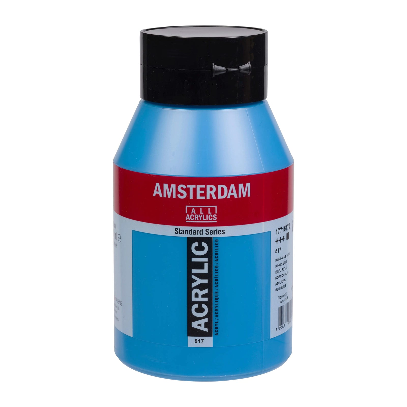 Amsterdam Standard Series Acrylfarbe Flasche 1000 ml Königsblau 517 - Kidis Art