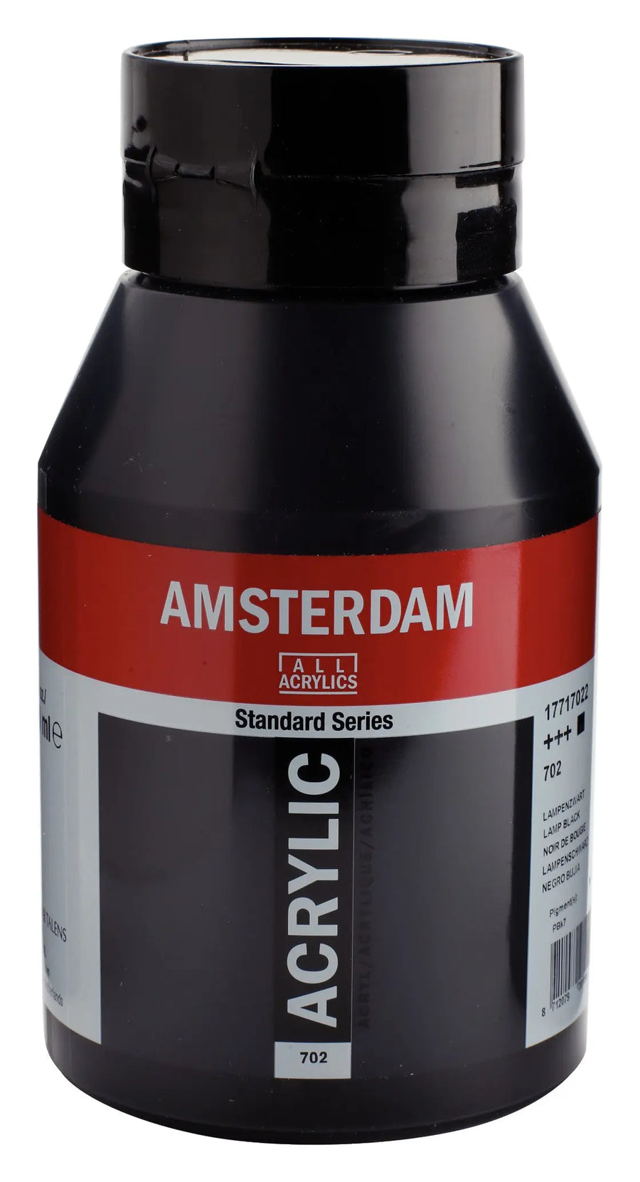 Amsterdam Standard Series Acrylfarbe Flasche 1000 ml Lampenschwarz 702