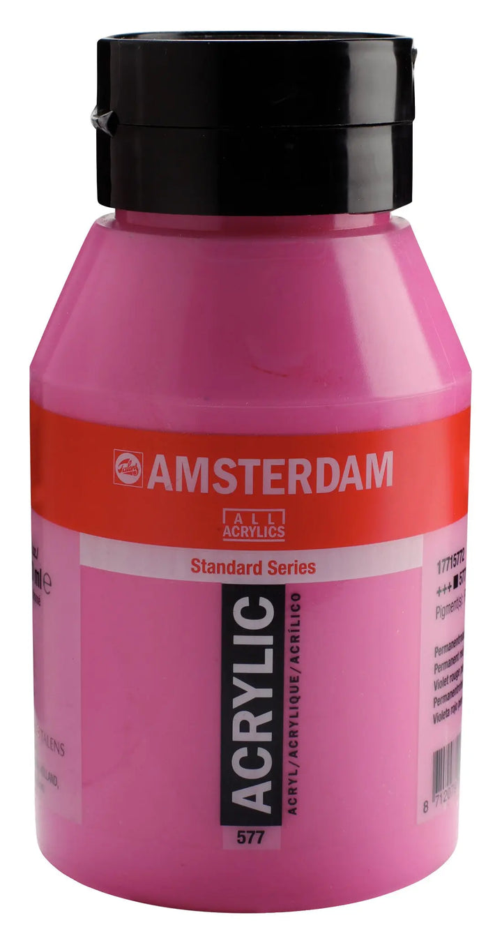 Amsterdam Standard Series Acrylfarbe Flasche 1000 ml Permanentrotviolett Hell 577