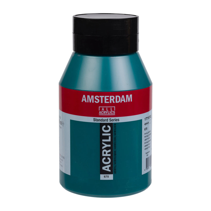 Amsterdam Standard Series Acrylfarbe Flasche 1000 ml Phthalogrün 675