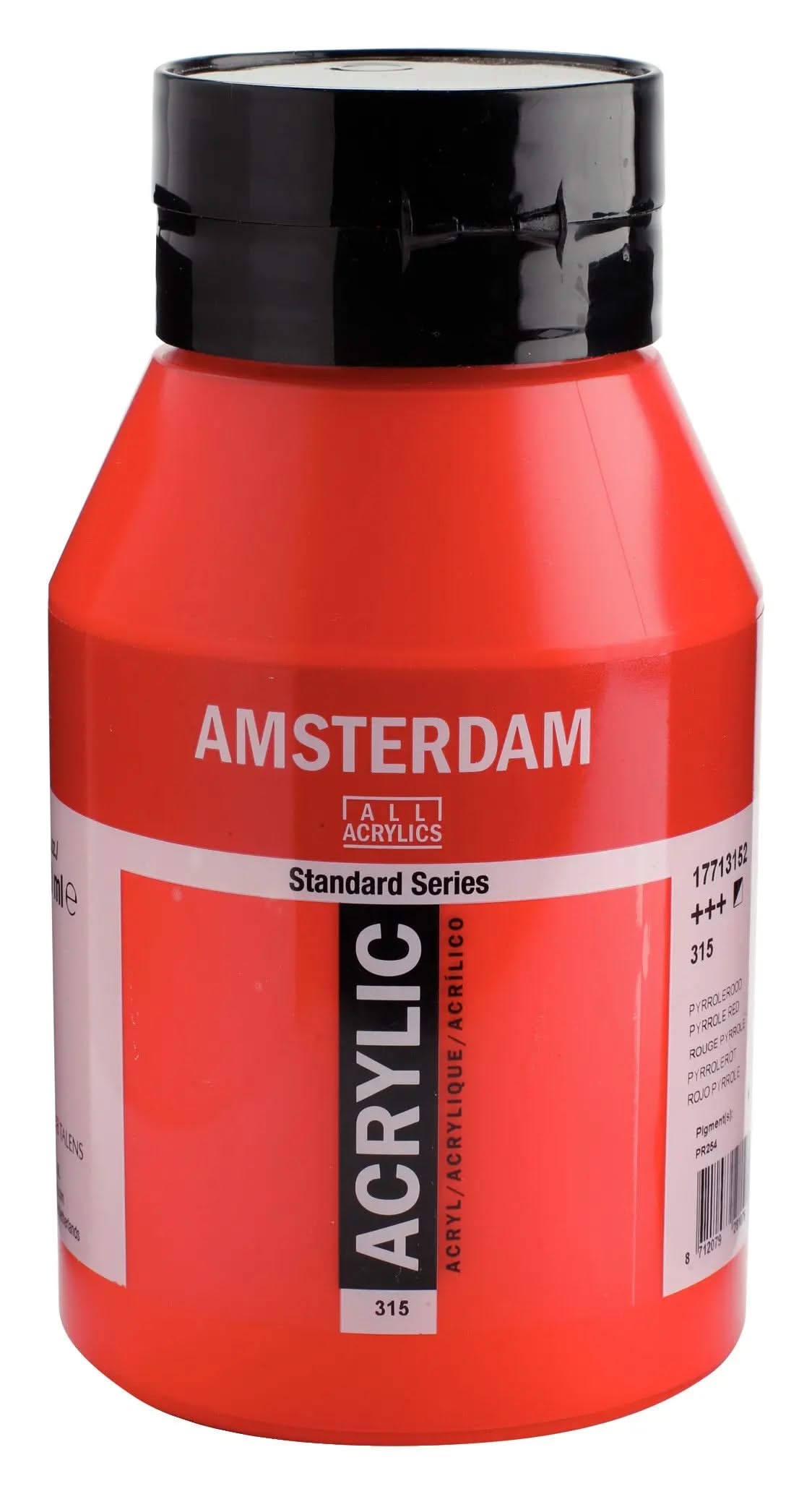 Amsterdam Standard Series Acrylfarbe Flasche 1000 ml Pyrrolrot 315 - Kidis Art