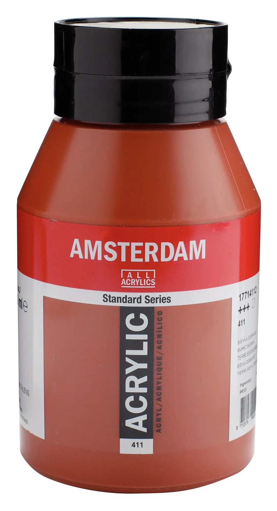 Amsterdam Standard Series Acrylfarbe Flasche 1000 ml Siena Gebrannt 411