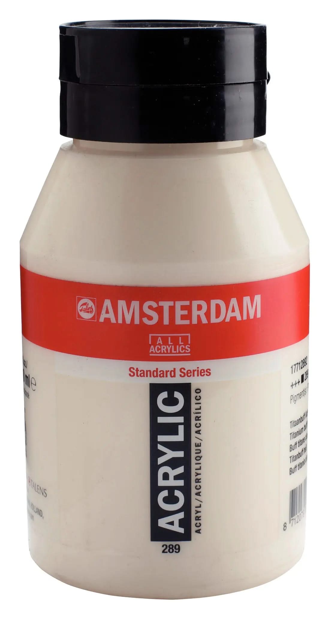 Amsterdam Standard Series Acrylfarbe Flasche 1000 ml Titanbuff Hell 289 - Kidis Art
