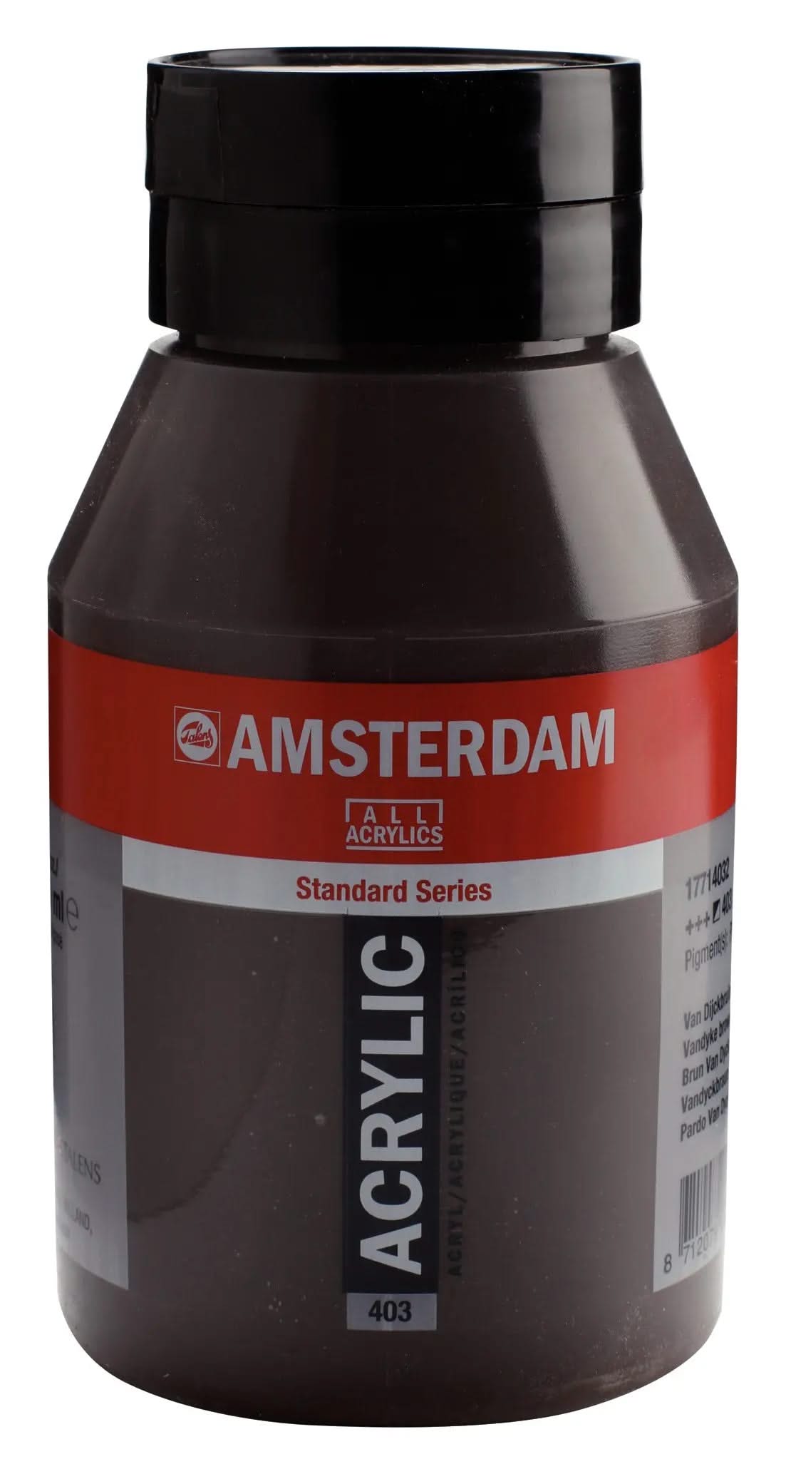 Amsterdam Standard Series Acrylfarbe Flasche 1000 ml Vandyckbraun 403 - Kidis Art