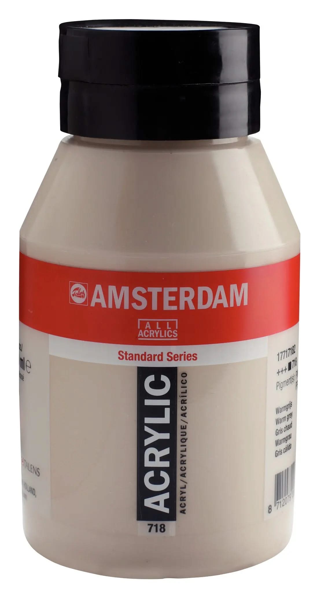 Amsterdam Standard Series Acrylfarbe Flasche 1000 ml Warmgrau 718 - Kidis Art