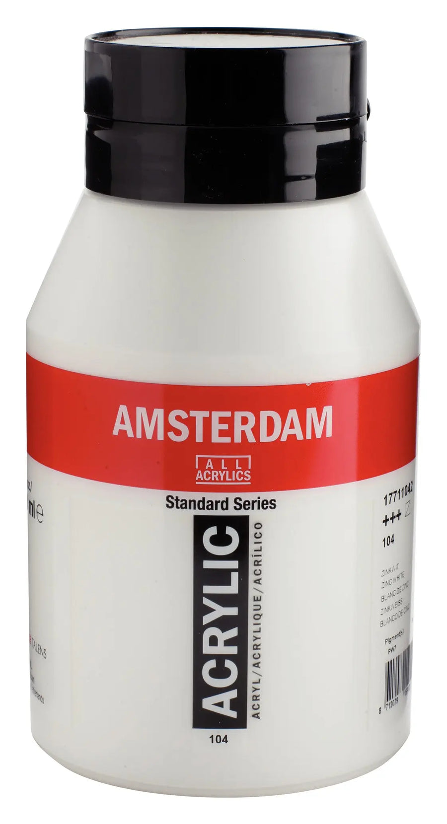 Amsterdam Standard Series Acrylfarbe Flasche 1000 ml Zinkweiß 104