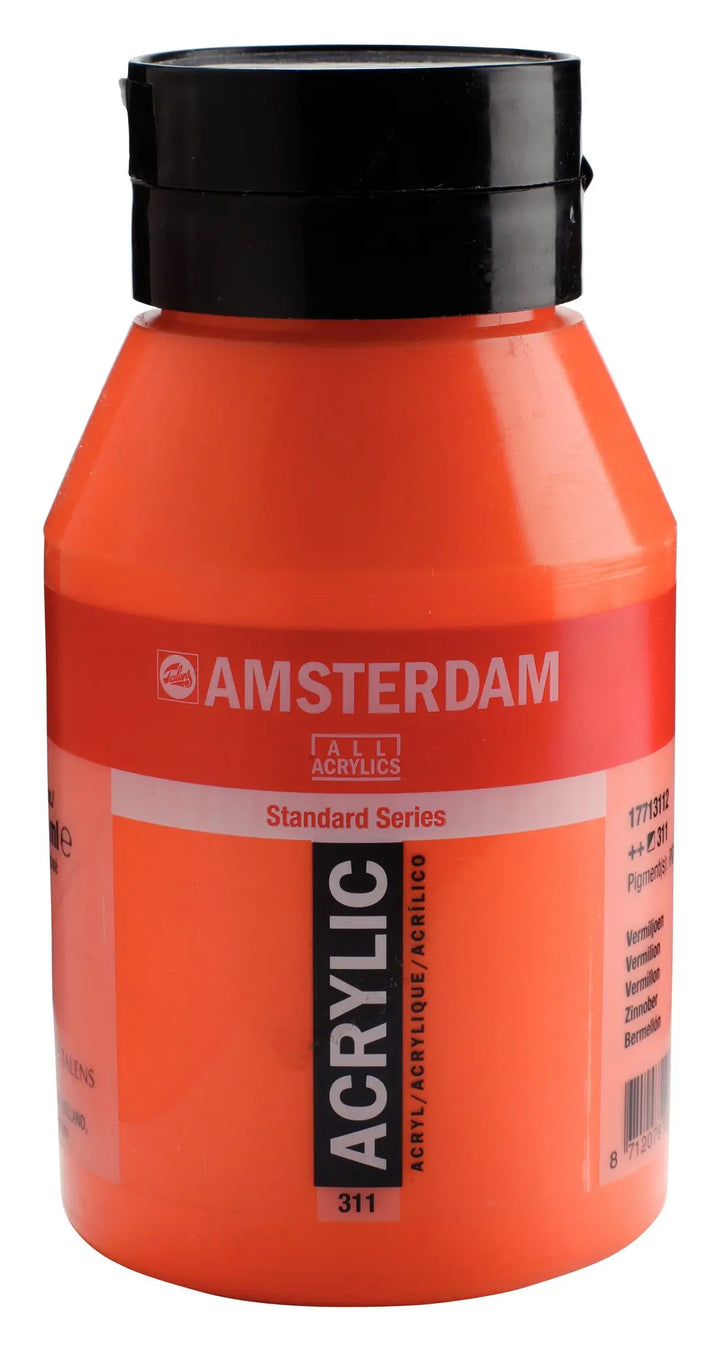 Amsterdam Standard Series Acrylfarbe Flasche 1000 ml Zinnober 311