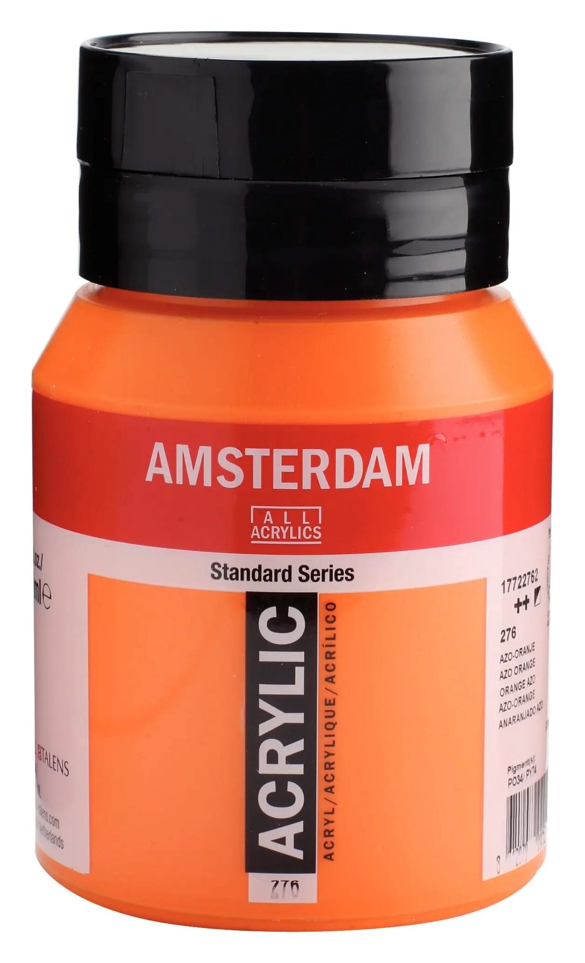 Amsterdam Standard Series Acrylfarbe Flasche 500 ml Azo-Orange 276 - Kidis Art