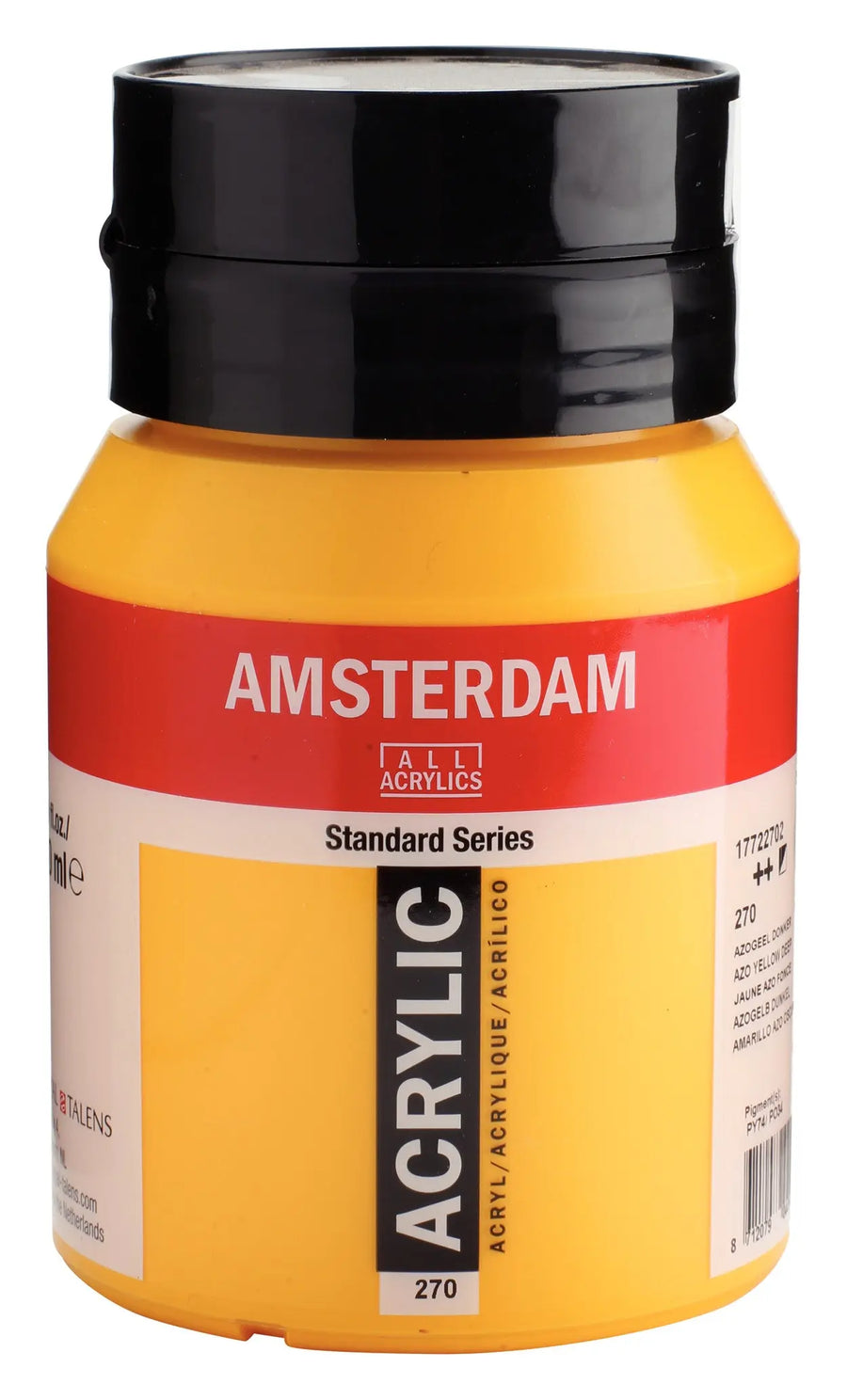 Amsterdam Standard Series Acrylfarbe Flasche 500 ml Azogelb Dunkel 270