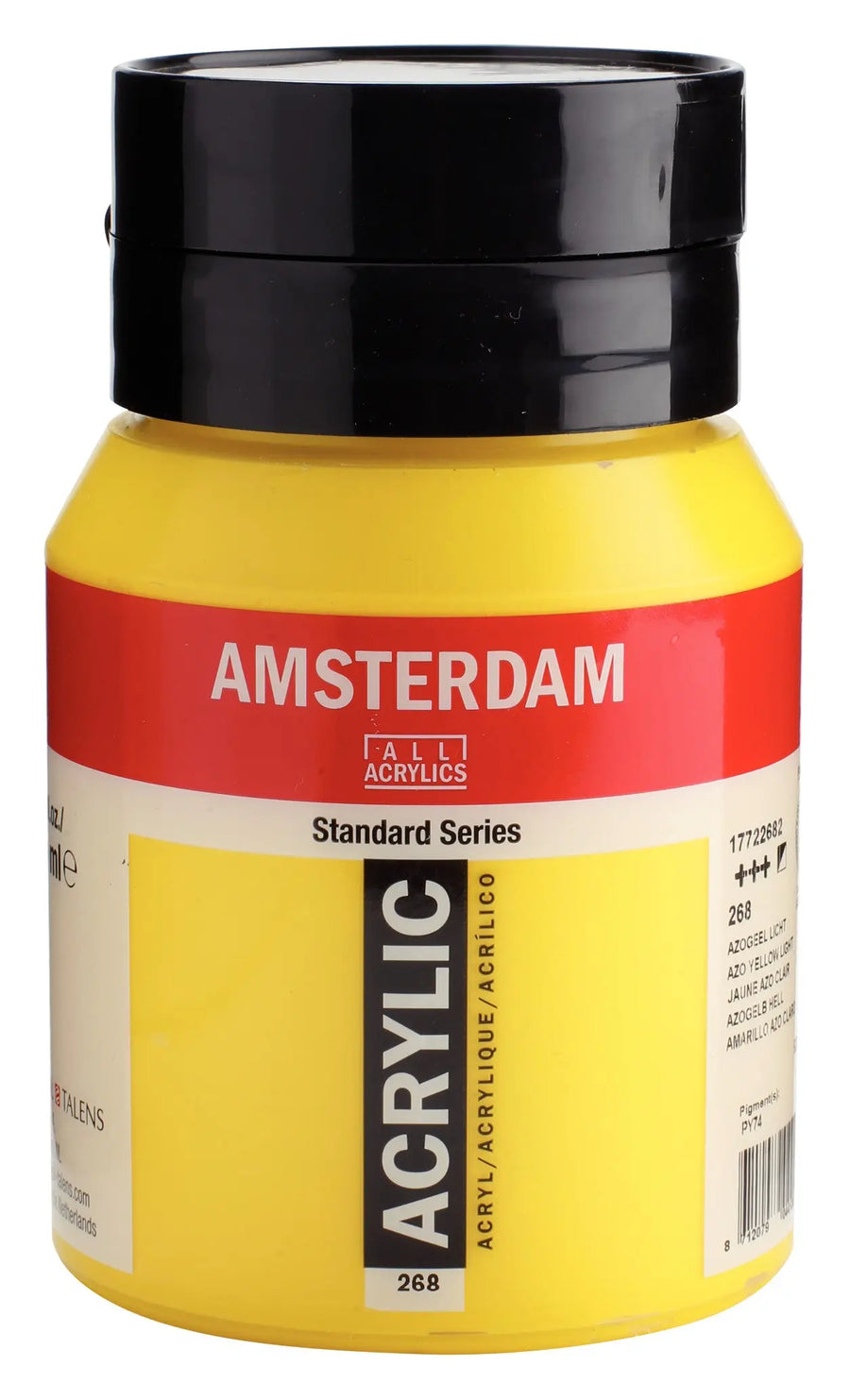 Amsterdam Standard Series Acrylfarbe Flasche 500 ml Azogelb Hell 268