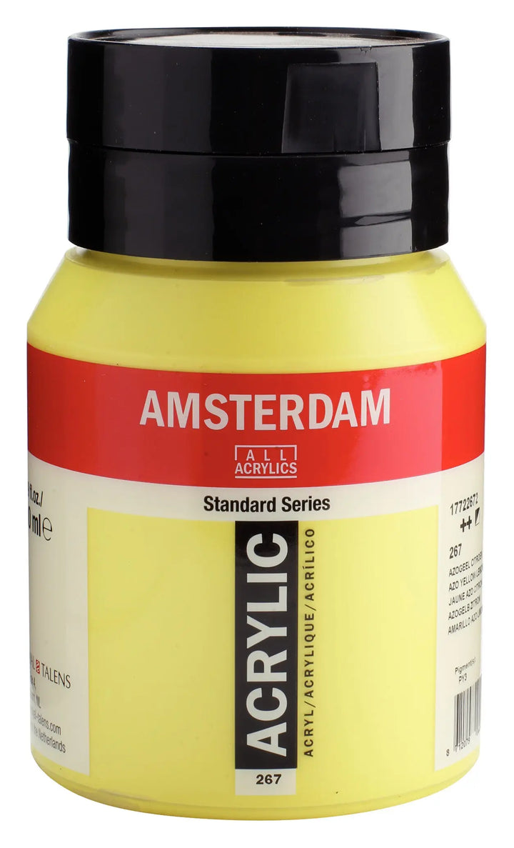 Amsterdam Standard Series Acrylfarbe Flasche 500 ml Azogelb Zitrone 267