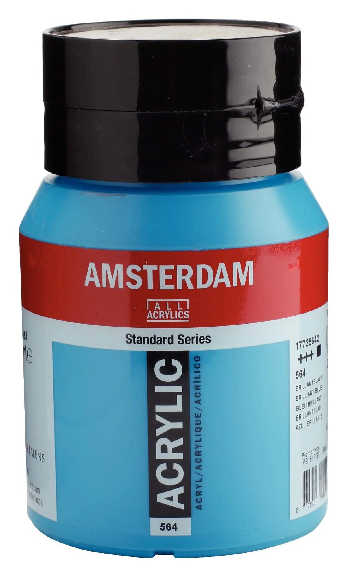 Amsterdam Standard Series Acrylfarbe Flasche 500 ml Brillantblau 564 - Kidis Art