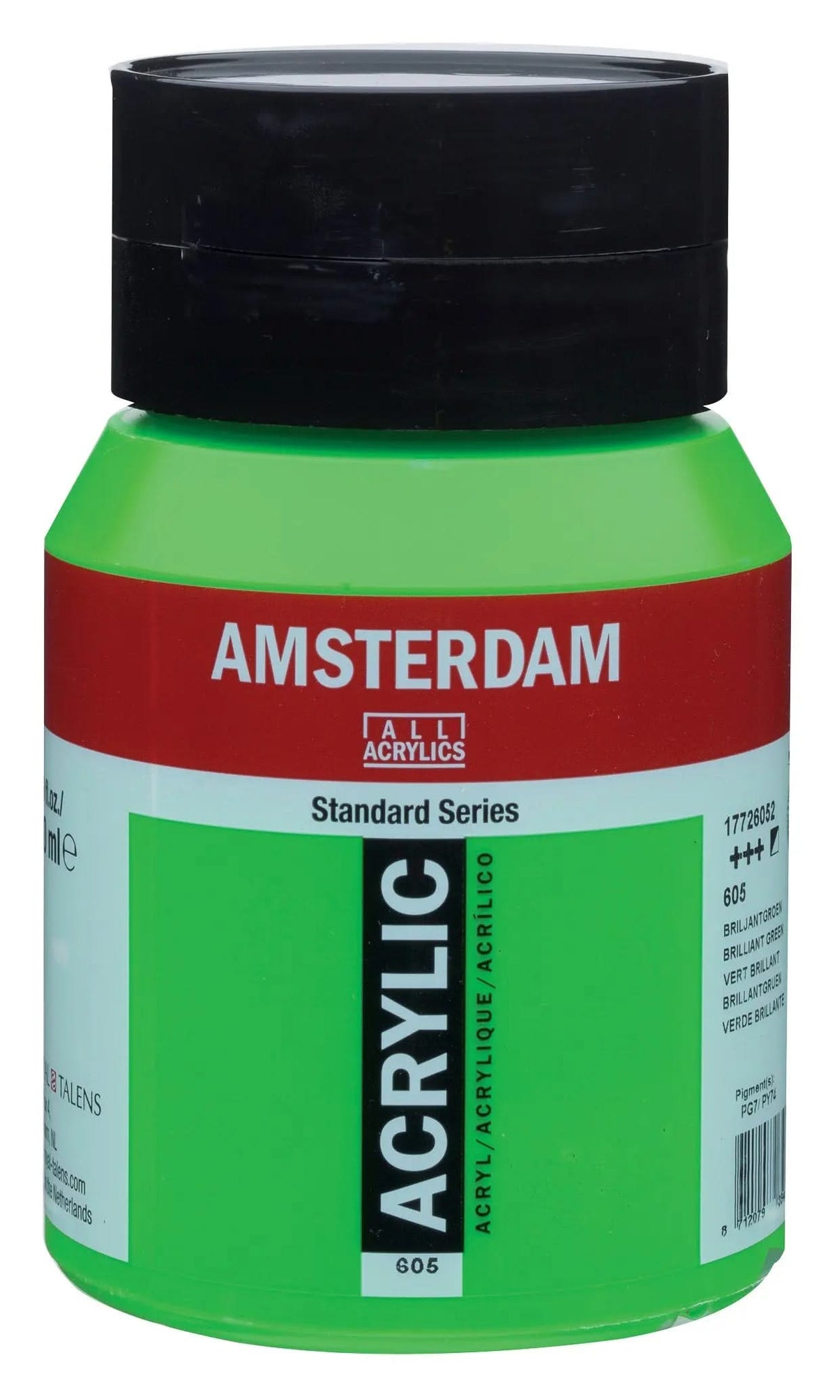 Amsterdam Standard Series Acrylfarbe Flasche 500 ml Brillantgrün 605 - Kidis Art