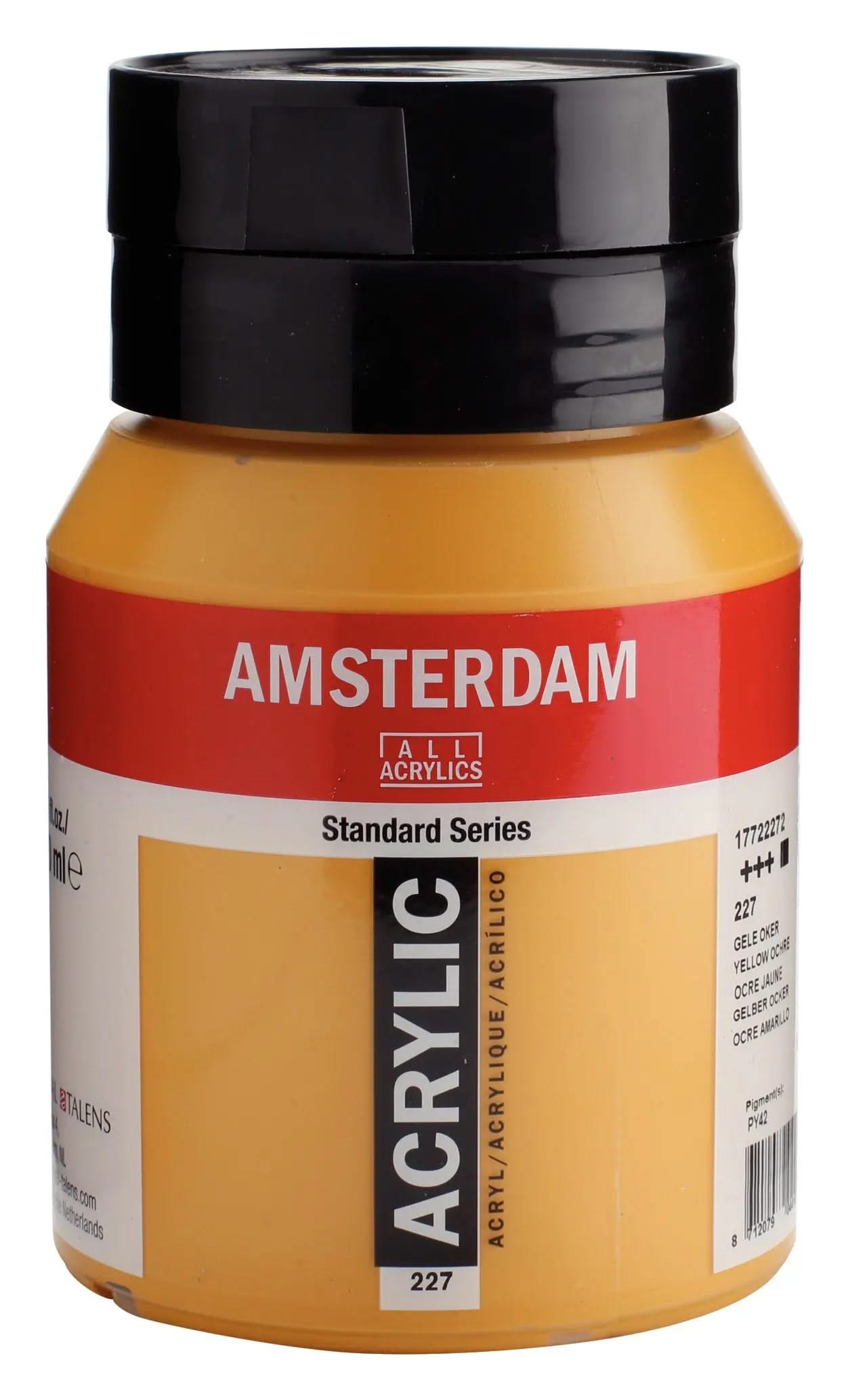 Amsterdam Standard Series Acrylfarbe Flasche 500 ml Gelber Ocker 227 - Kidis Art
