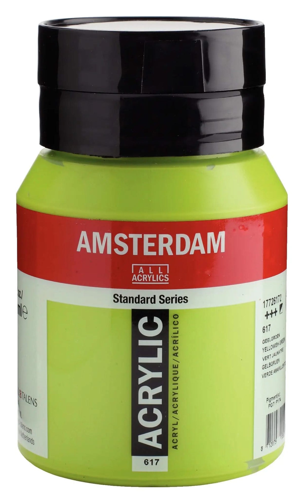 Amsterdam Standard Series Acrylfarbe Flasche 500 ml Gelbgrün 617 - Kidis Art