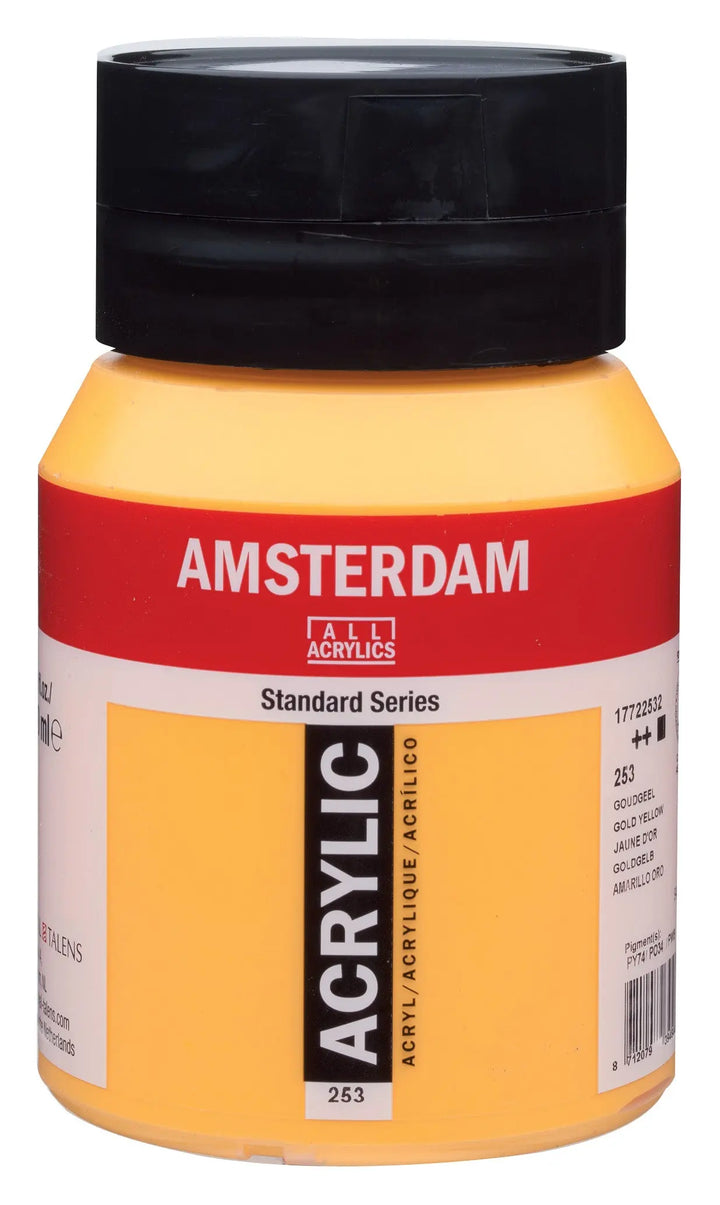 Amsterdam Standard Series Acrylfarbe Flasche 500 ml Goldgelb 253