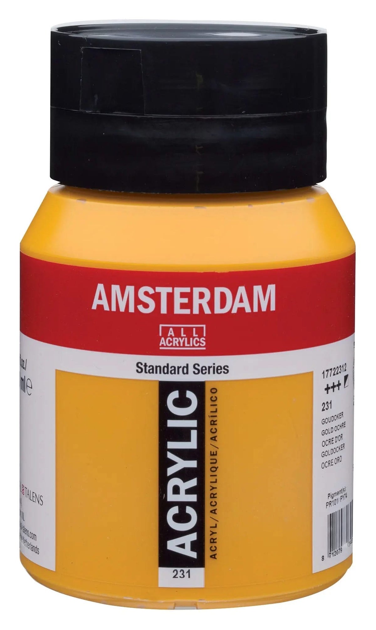 Amsterdam Standard Series Acrylfarbe Flasche 500 ml Goldocker 231 - Kidis Art