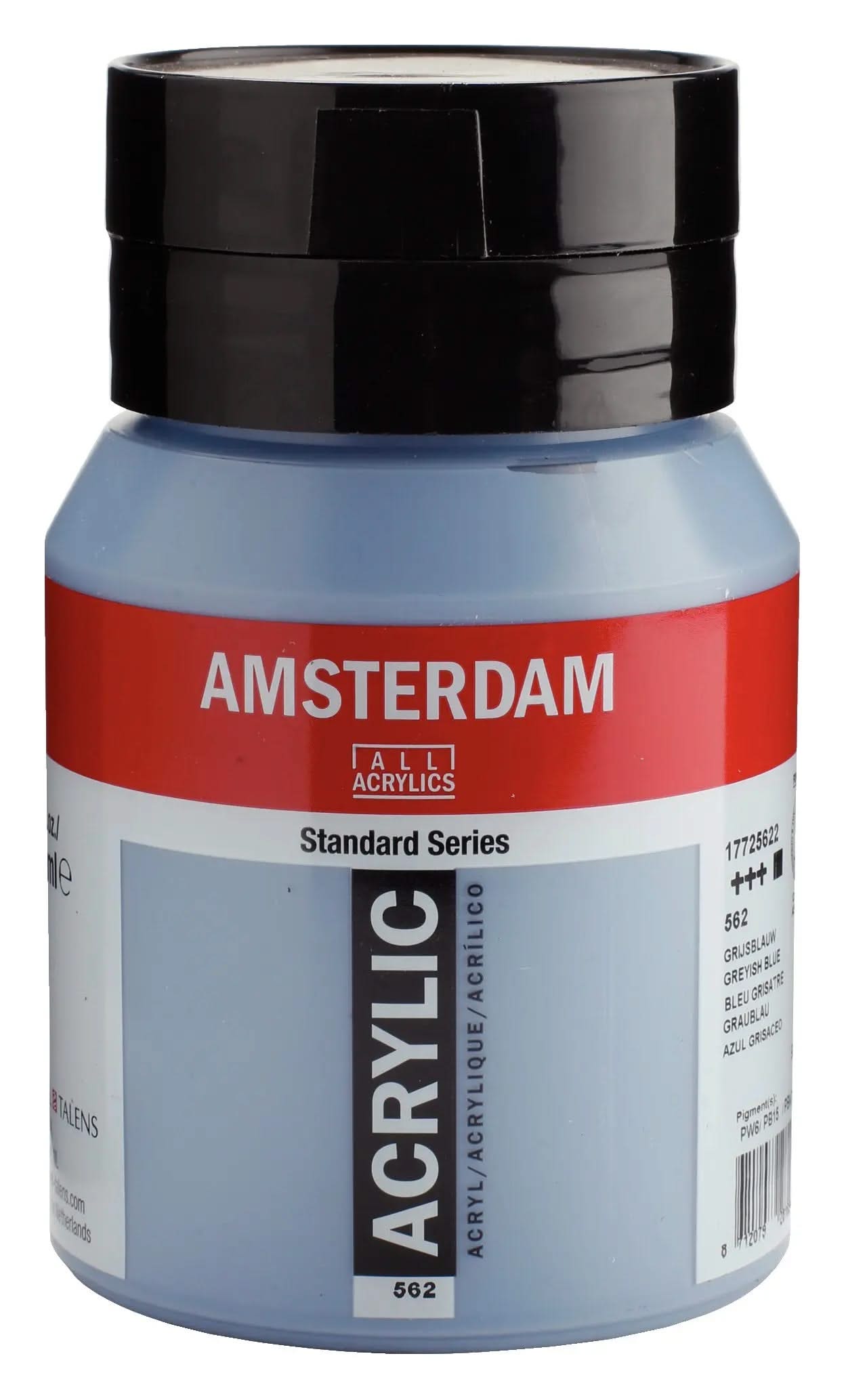 Amsterdam Standard Series Acrylfarbe Flasche 500 ml Graublau 562 - Kidis Art