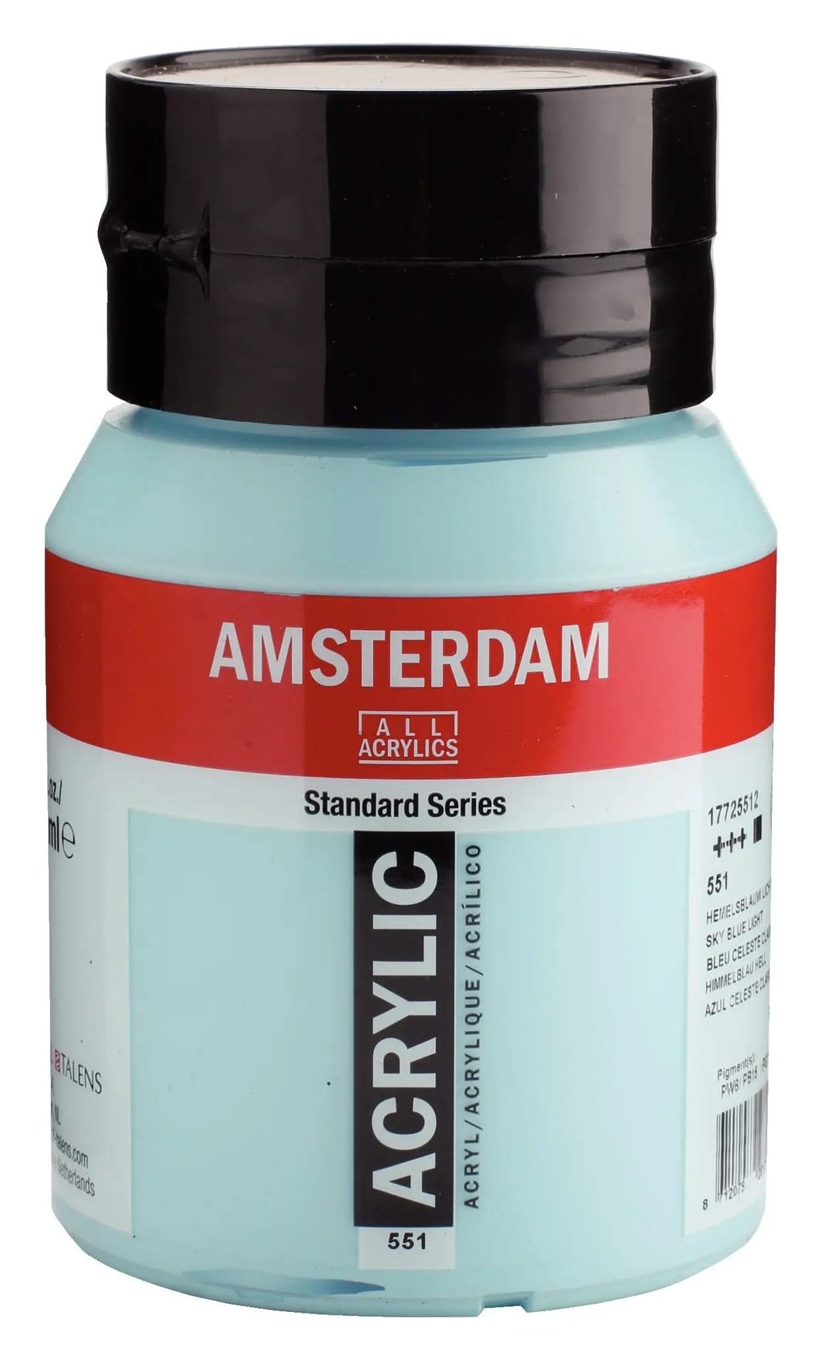 Amsterdam Standard Series Acrylfarbe Flasche 500 ml Himmelblau Hell 551 - Kidis Art
