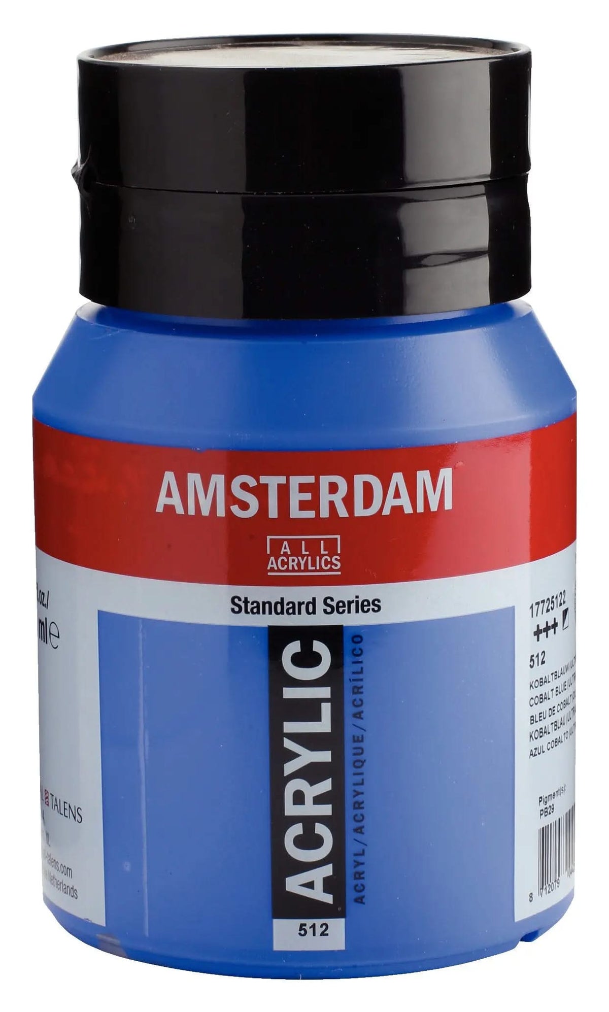 Amsterdam Standard Series Acrylfarbe Flasche 500 ml Kobaltblau (Ultramarin) 512 - Kidis Art