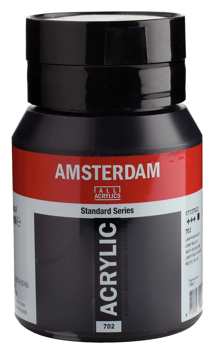Amsterdam Standard Series Acrylfarbe Flasche 500 ml Lampenschwarz 702