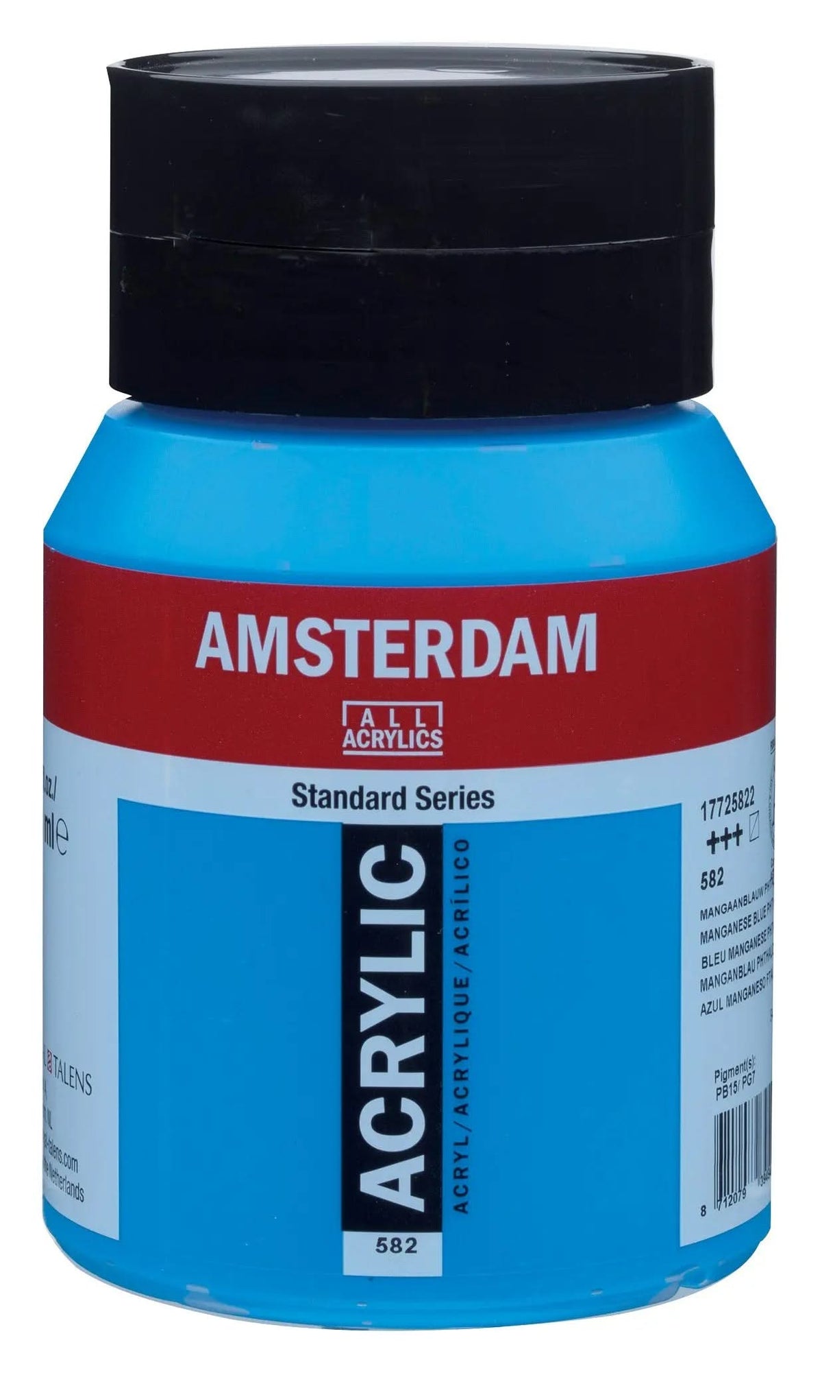 Amsterdam Standard Series Acrylfarbe Flasche 500 ml Manganblau Phthalo 582 - Kidis Art
