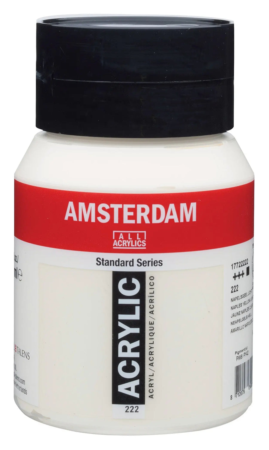Amsterdam Standard Series Acrylfarbe Flasche 500 ml Neapelgelb Hell 222