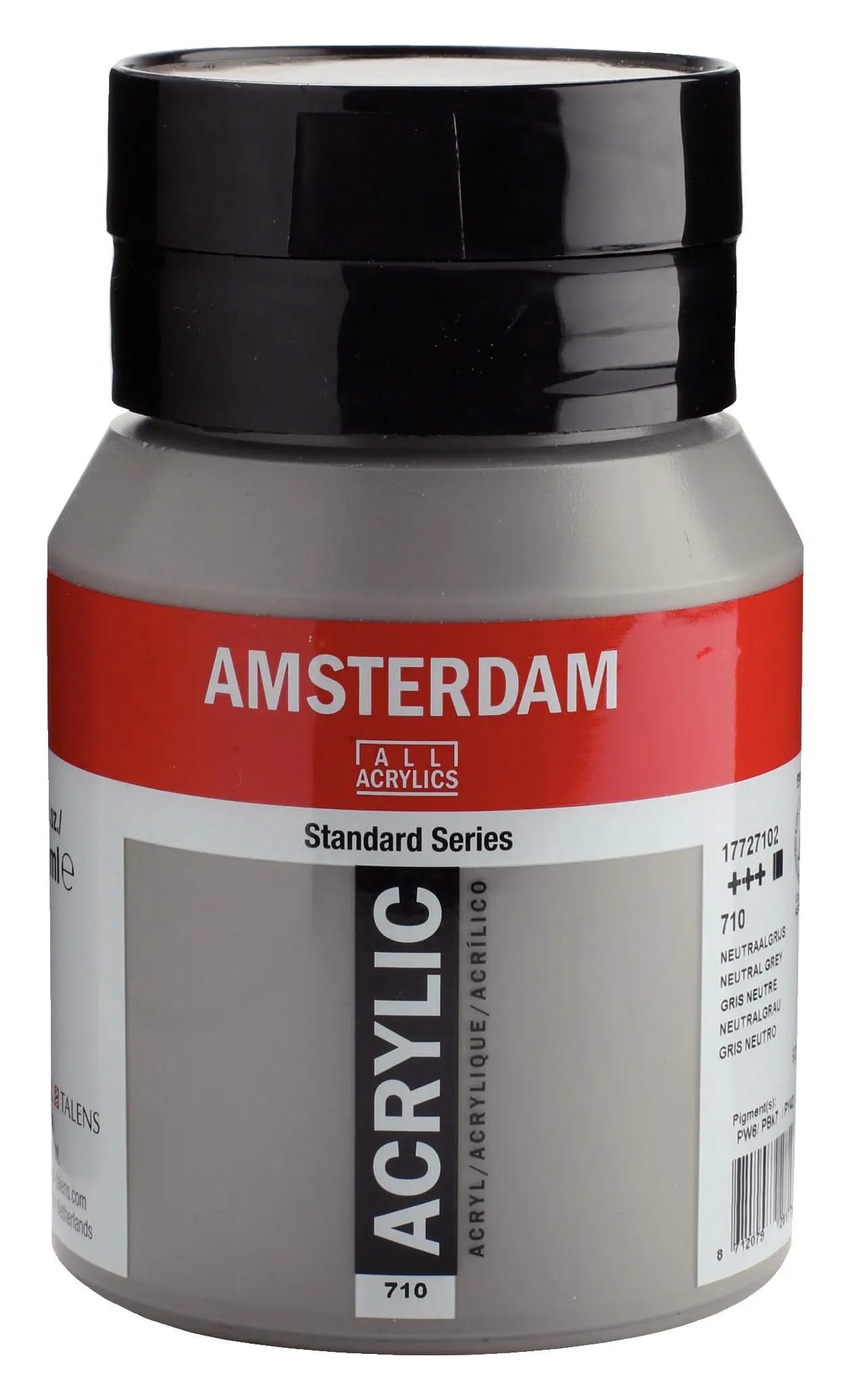 Amsterdam Standard Series Acrylfarbe Flasche 500 ml Neutralgrau 710 - Kidis Art
