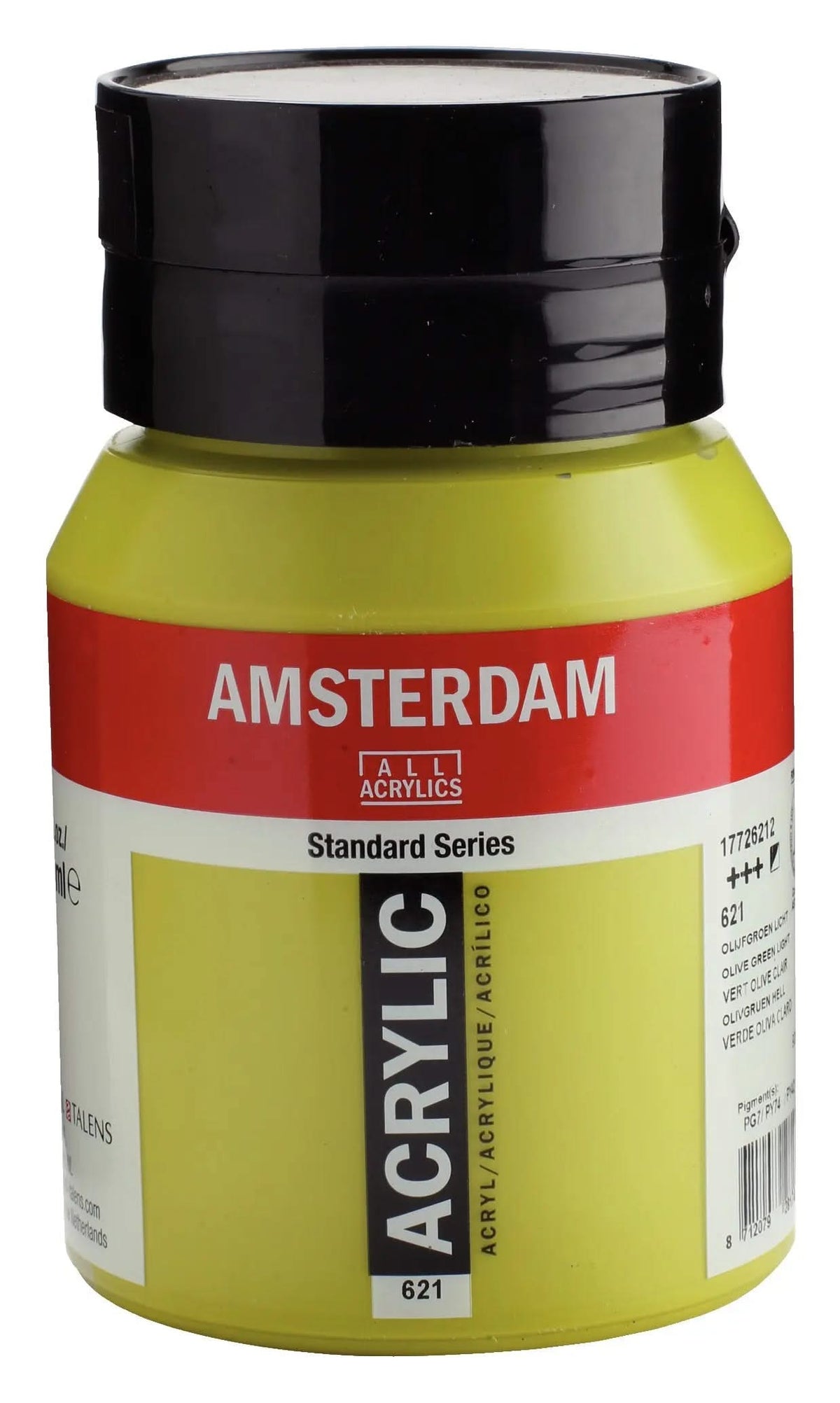 Amsterdam Standard Series Acrylfarbe Flasche 500 ml Olivgrün Hell 621 - Kidis Art