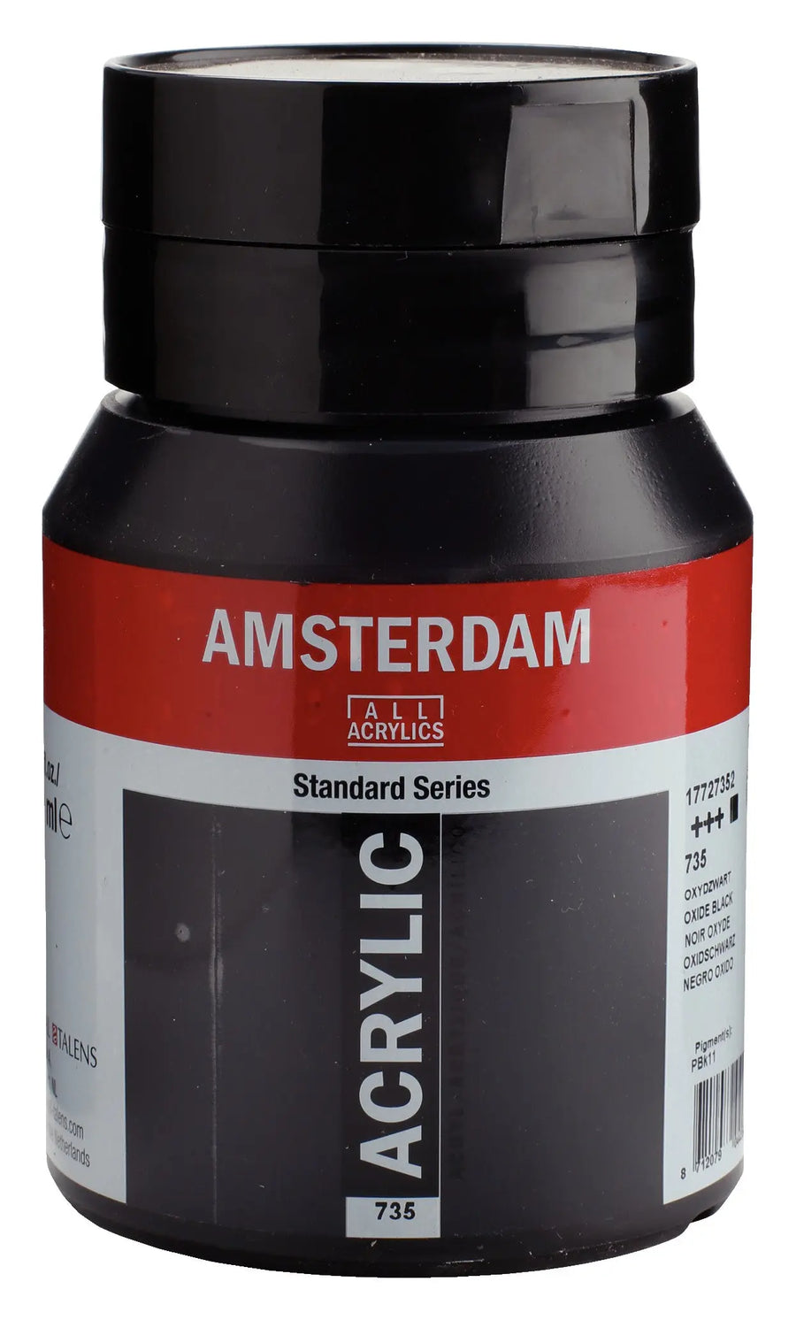 Amsterdam Standard Series Acrylfarbe Flasche 500 ml Oxidschwarz 735