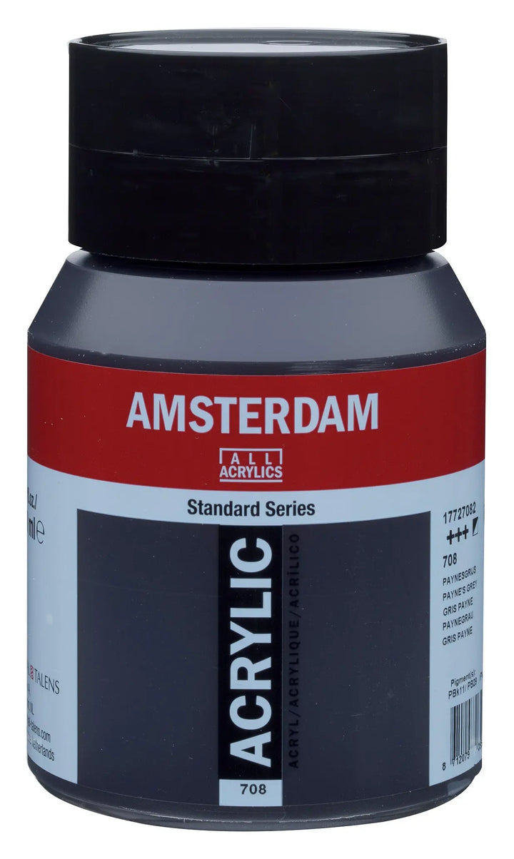 Amsterdam Standard Series Acrylfarbe Flasche 500 ml Paynegrau 708