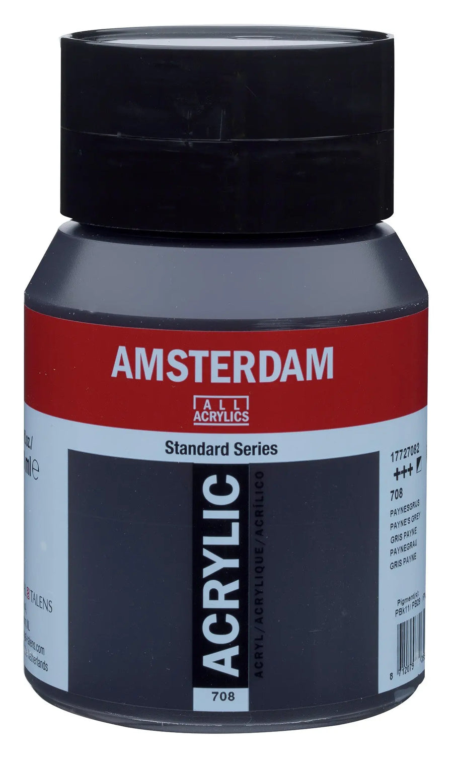 Amsterdam Standard Series Acrylfarbe Flasche 500 ml Paynegrau 708
