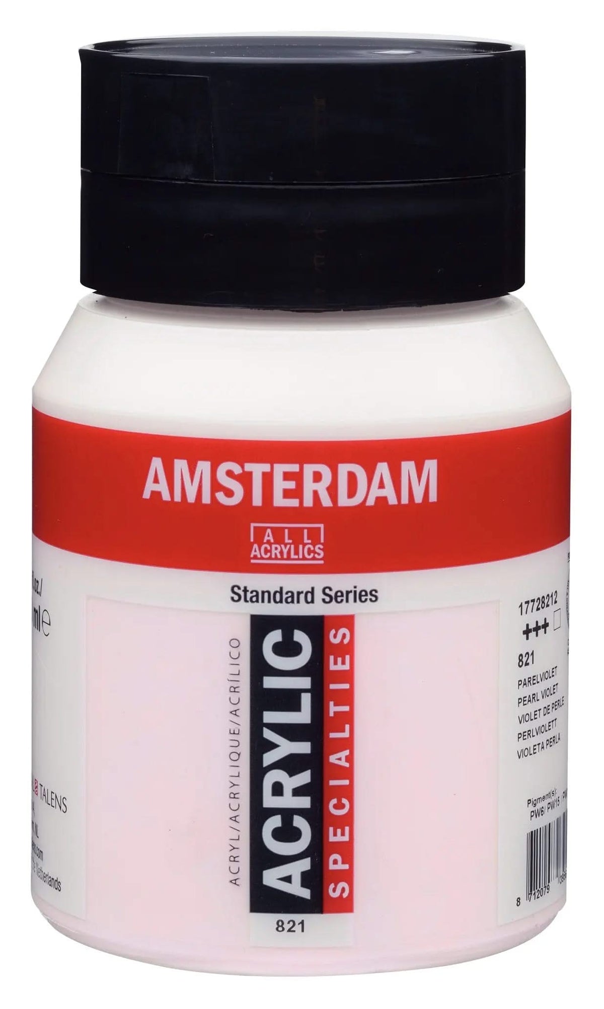 Amsterdam Standard Series Acrylfarbe Flasche 500 ml Perlviolett 821 - Kidis Art