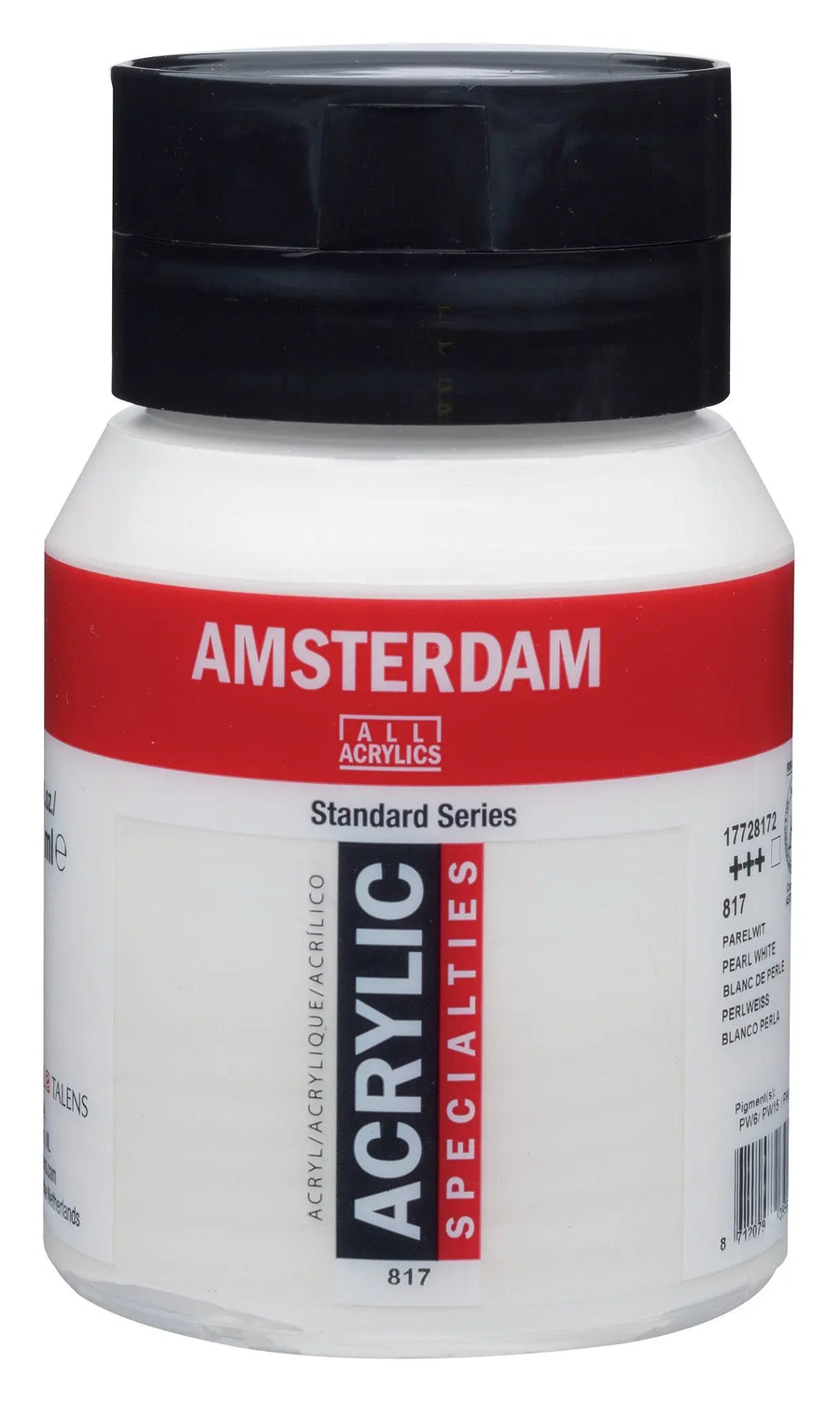 Amsterdam Standard Series Acrylfarbe Flasche 500 ml Perlweiß 817
