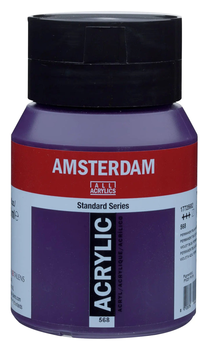 Amsterdam Standard Series Acrylfarbe Flasche 500 ml Permanentblauviolett 568