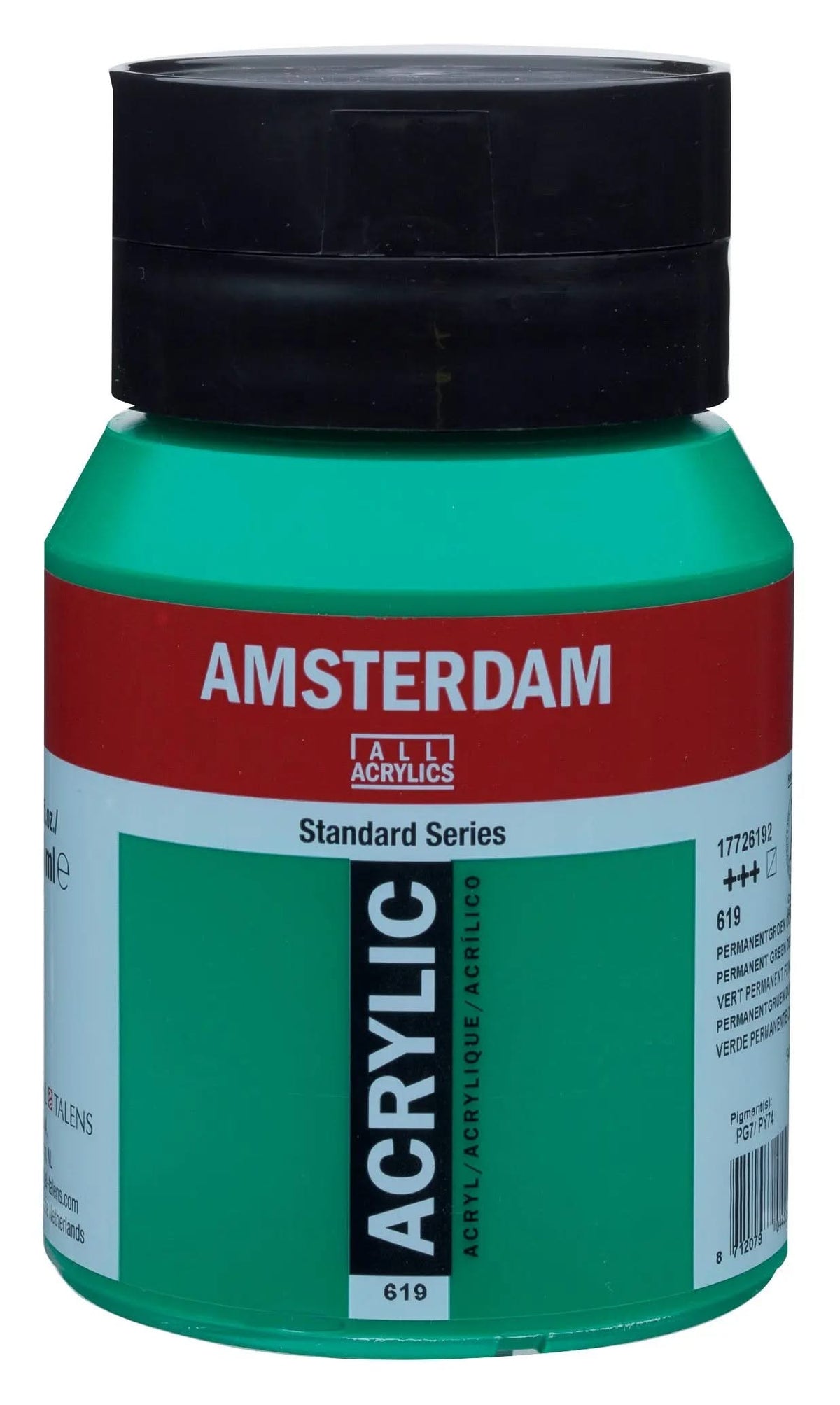 Amsterdam Standard Series Acrylfarbe Flasche 500 ml Permanentgrün Dunkel 619 - Kidis Art