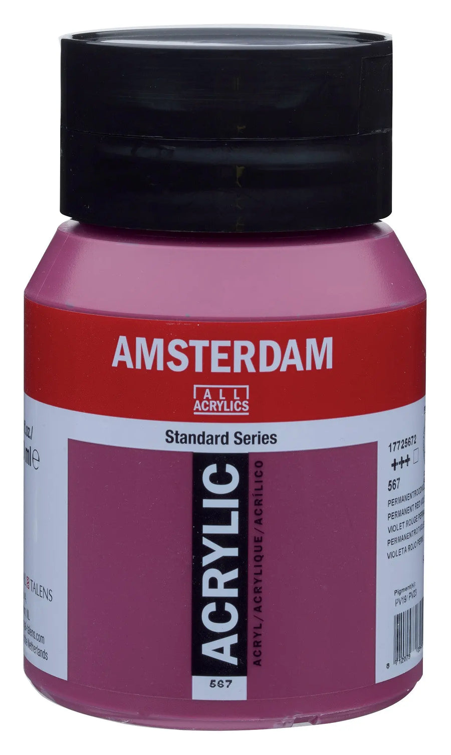 Amsterdam Standard Series Acrylfarbe Flasche 500 ml Permanentrotviolett 567