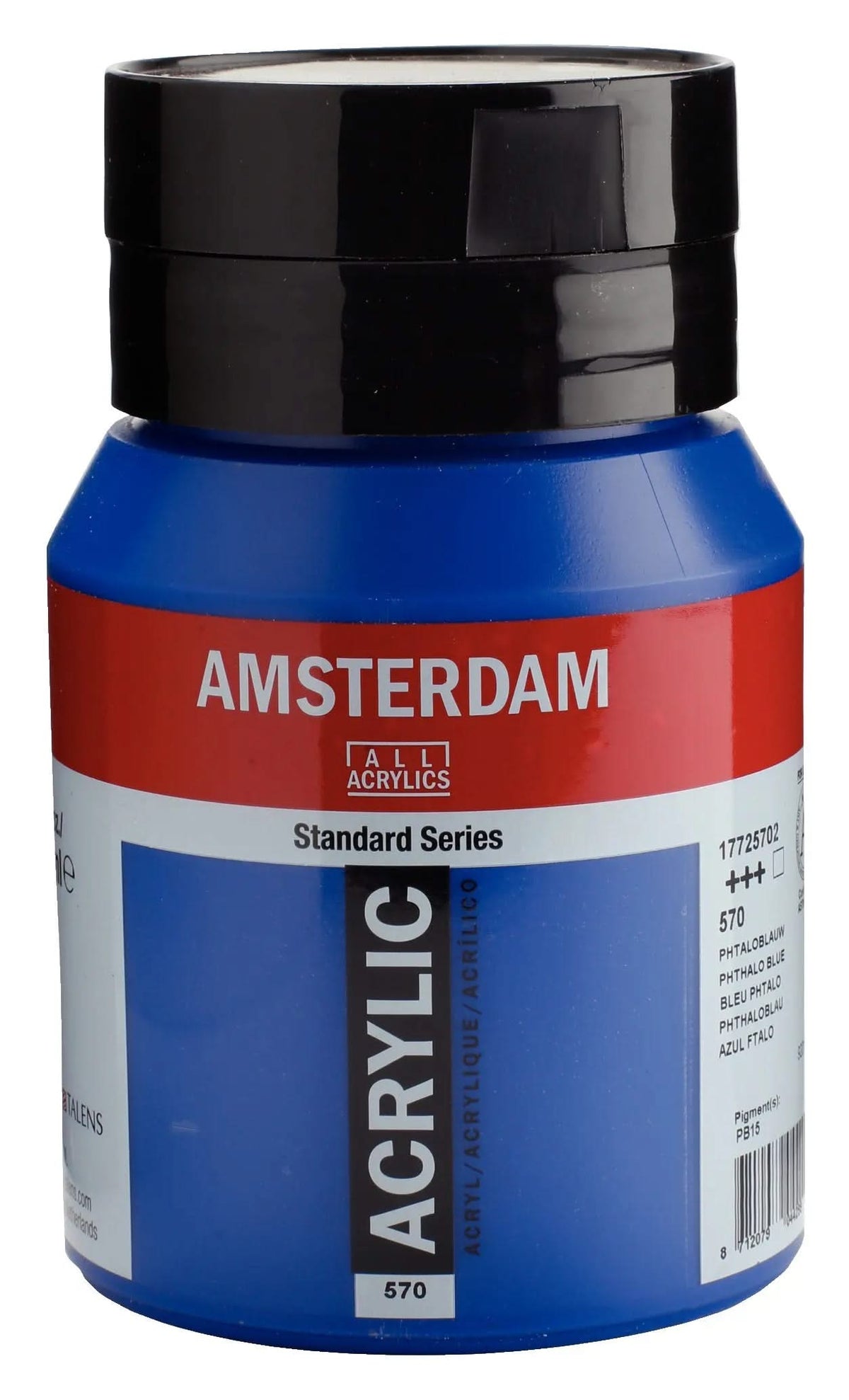 Amsterdam Standard Series Acrylfarbe Flasche 500 ml Phthaloblau 570 - Kidis Art