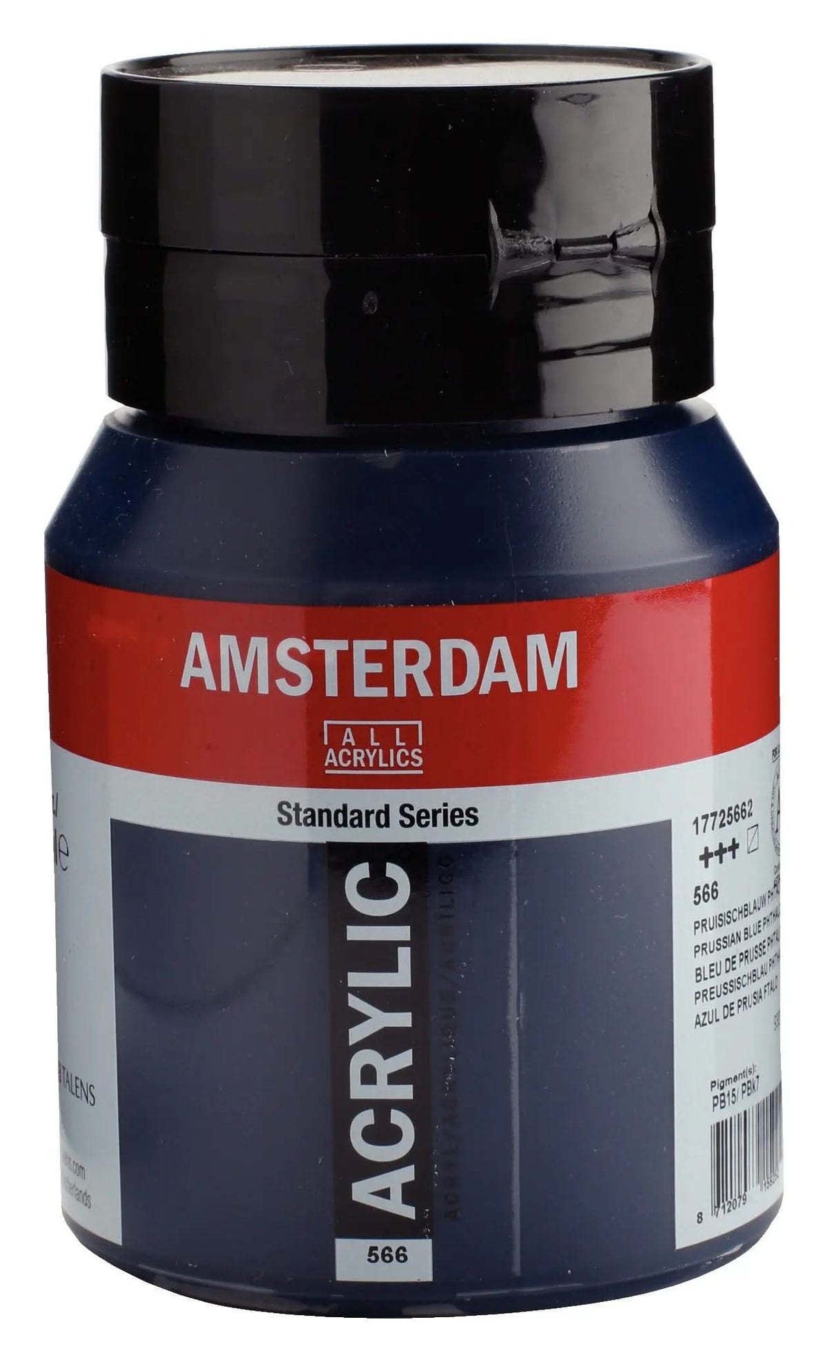 Amsterdam Standard Series Acrylfarbe Flasche 500 ml Preußischblau (Phthalo) 566 - Kidis Art