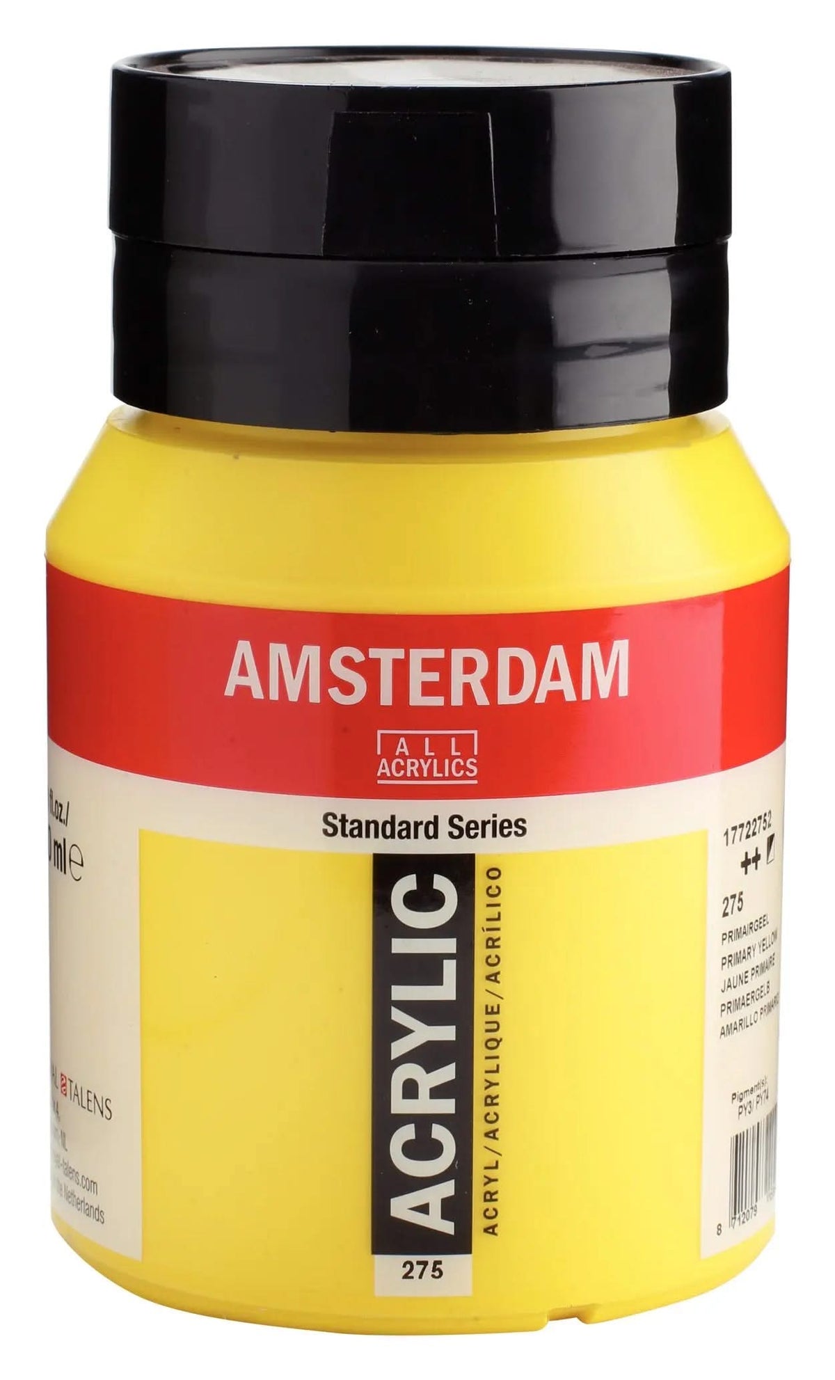 Amsterdam Standard Series Acrylfarbe Flasche 500 ml Primärgelb 275 - Kidis Art