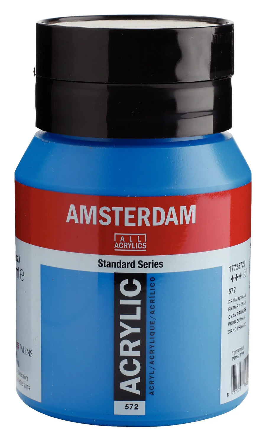 Amsterdam Standard Series Acrylfarbe Flasche 500 ml Primärzyan 572