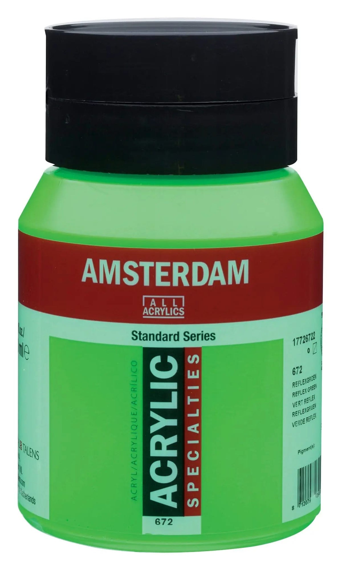 Amsterdam Standard Series Acrylfarbe Flasche 500 ml Reflexgrün 672 - Kidis Art