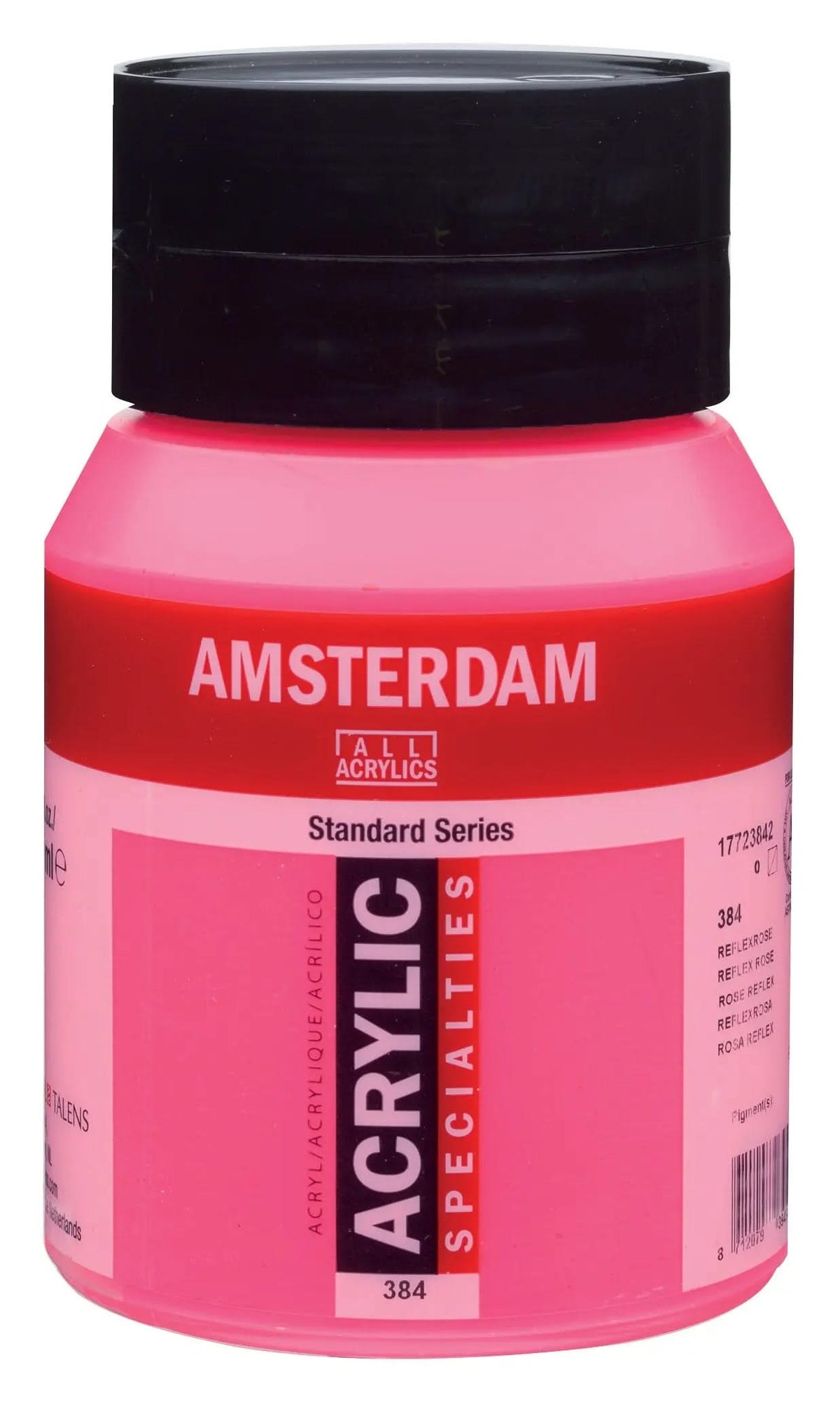 Amsterdam Standard Series Acrylfarbe Flasche 500 ml Reflexrosa 384 - Kidis Art