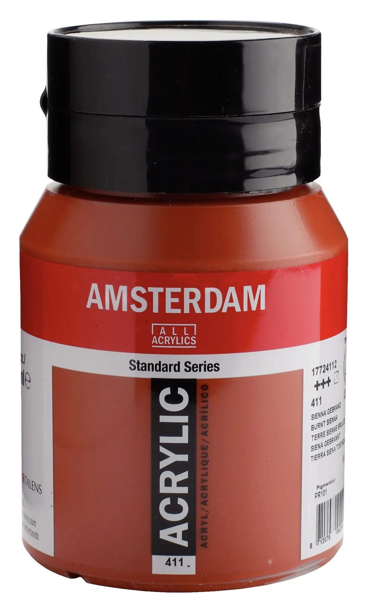 Amsterdam Standard Series Acrylfarbe Flasche 500 ml Siena Gebrannt 411 - Kidis Art