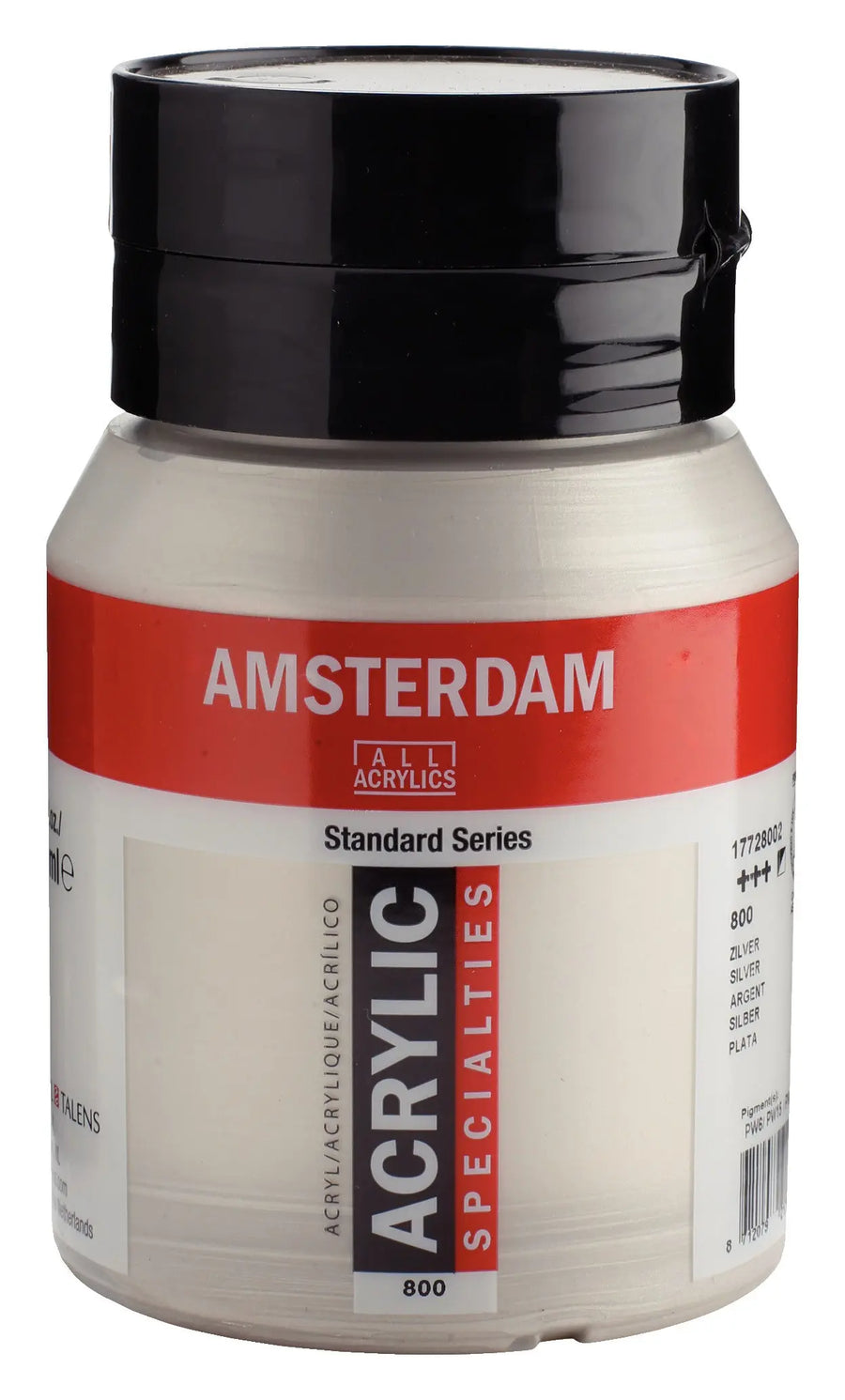 Amsterdam Standard Series Acrylfarbe Flasche 500 ml Silber 800