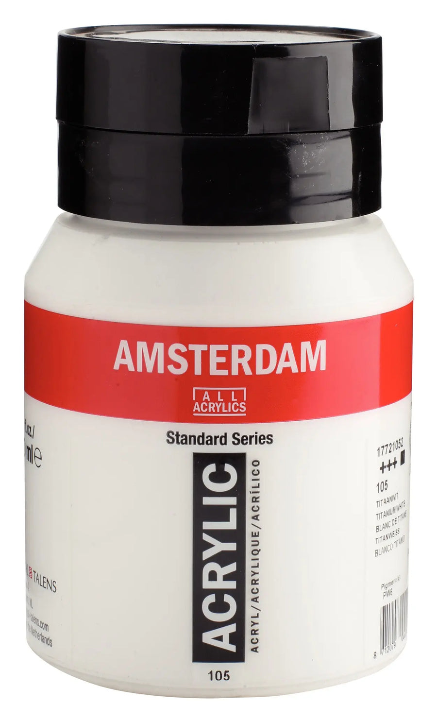Amsterdam Standard Series Acrylfarbe Flasche 500 ml Titanweiß 105