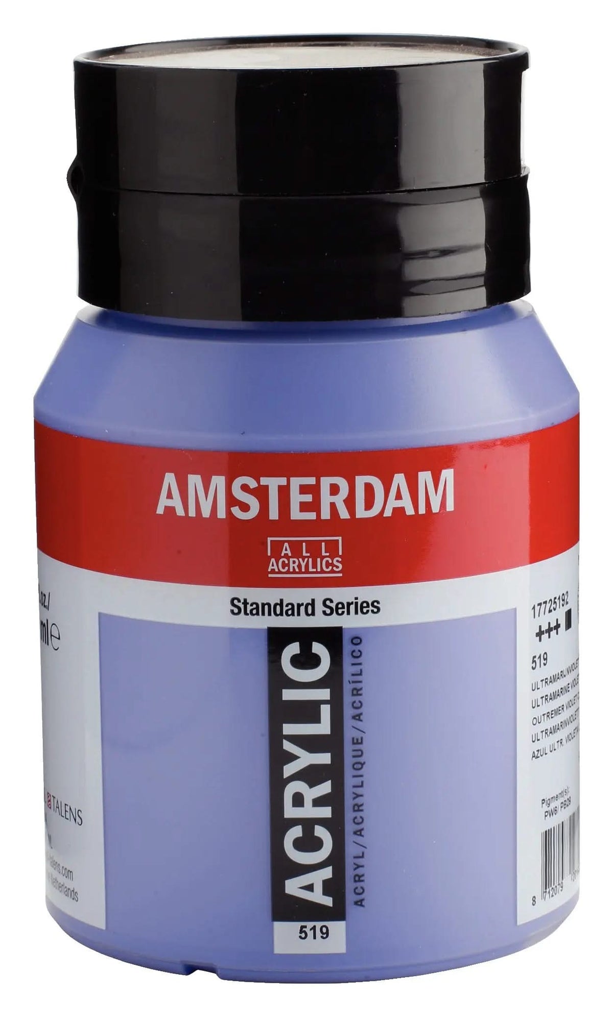 Amsterdam Standard Series Acrylfarbe Flasche 500 ml Ultramarinviolett Hell 519 - Kidis Art