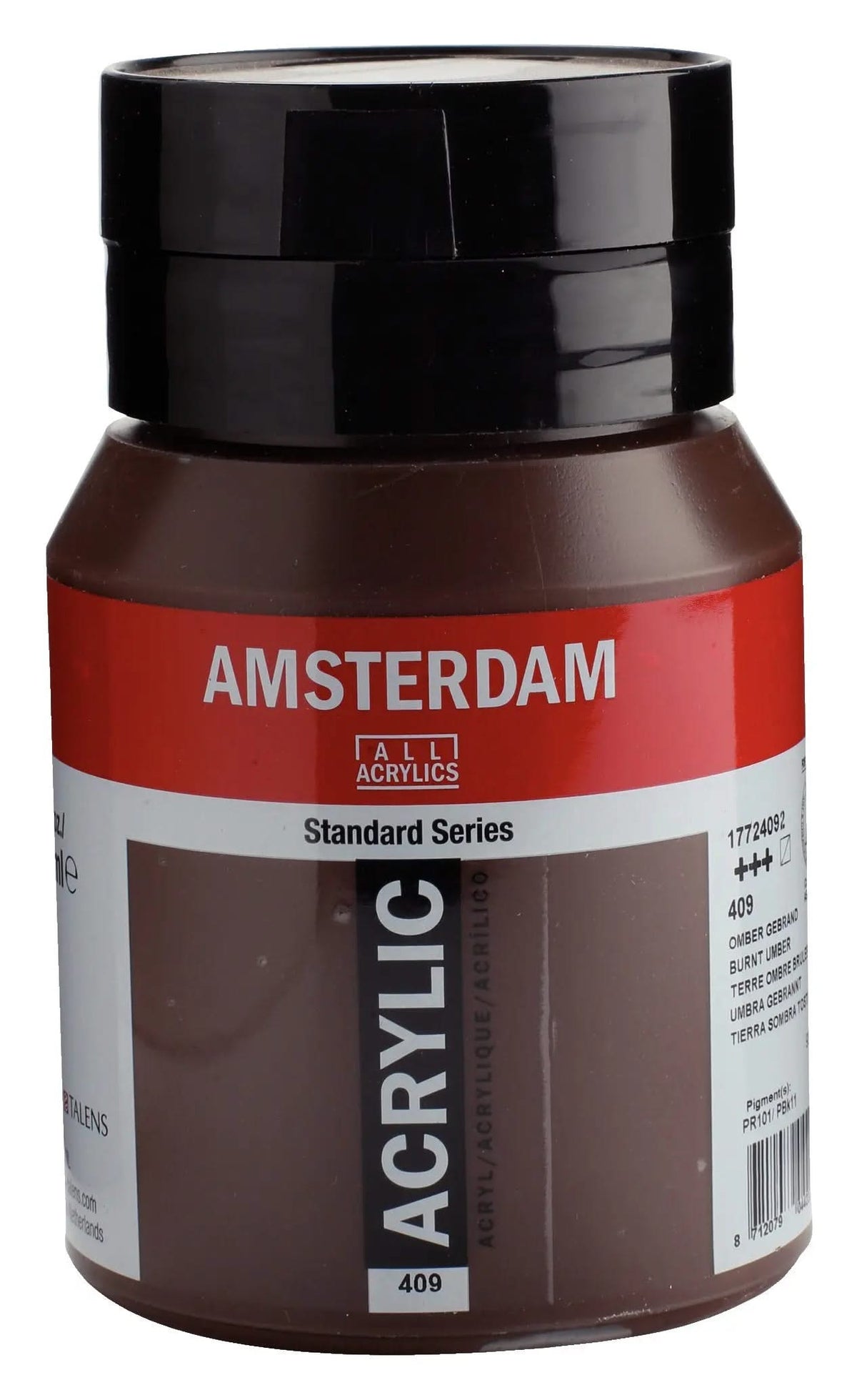 Amsterdam Standard Series Acrylfarbe Flasche 500 ml Umbra Gebrannt 409 - Kidis Art